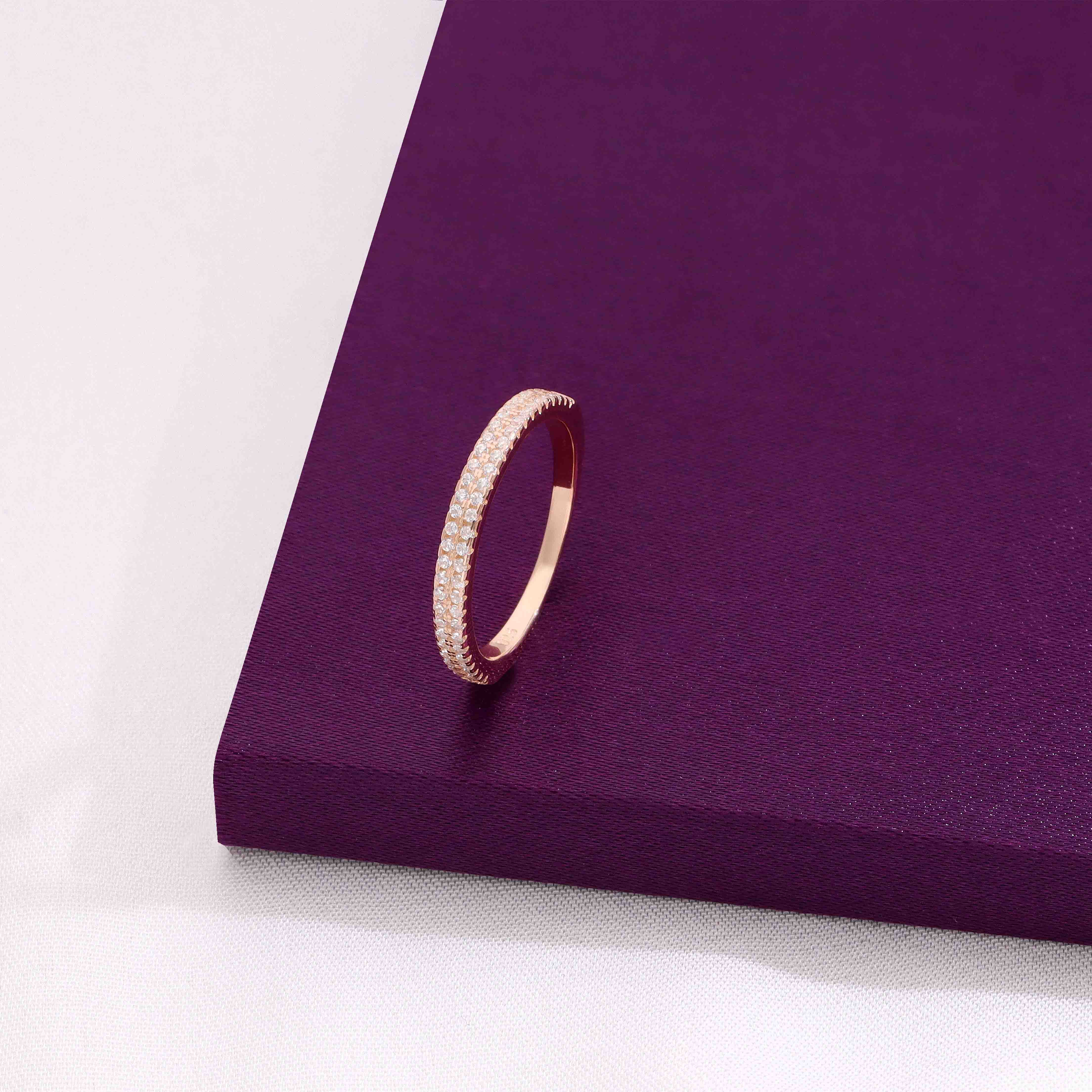 Sterling Silver Sparkling Band Ring - Image 2