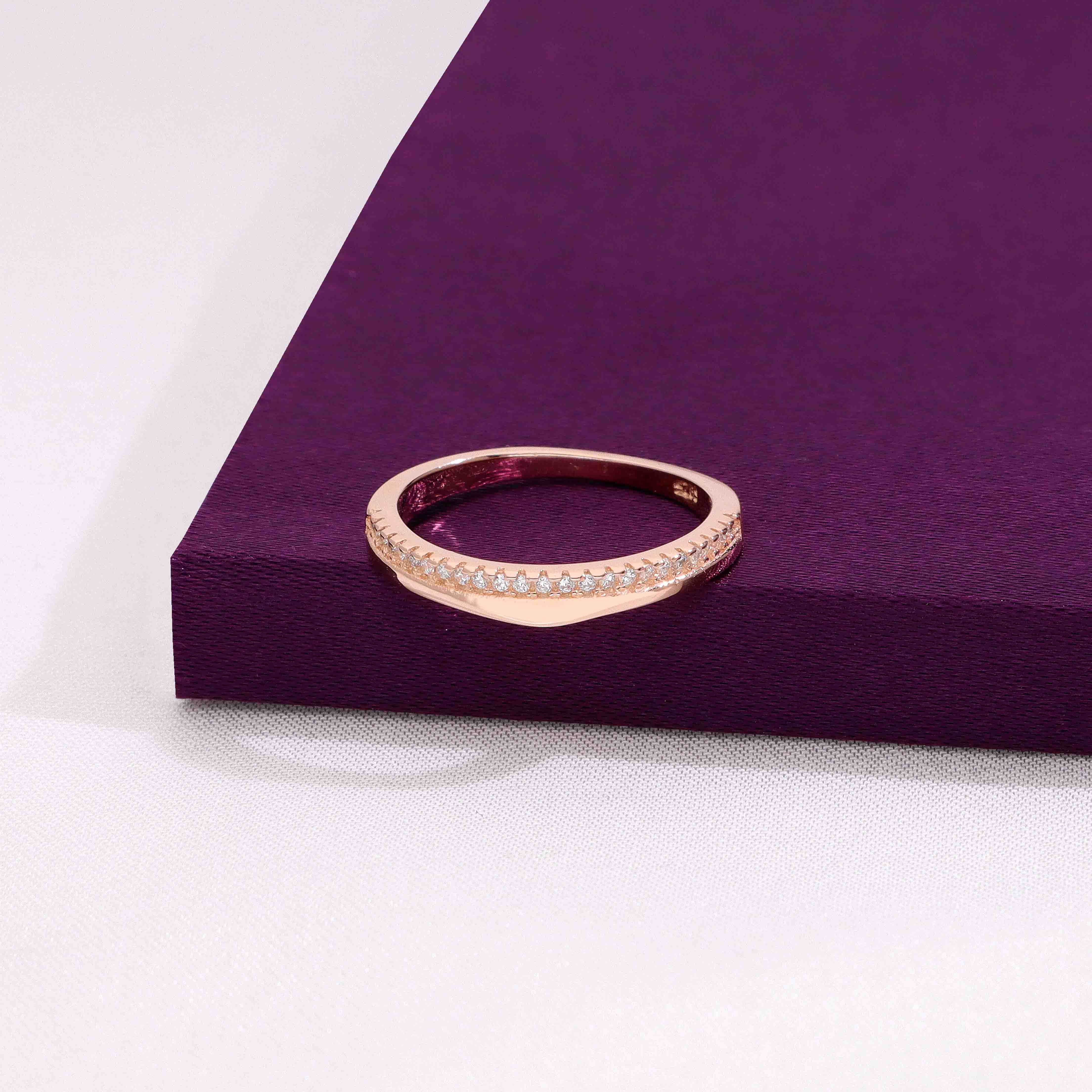 Minimal Sterling Silver Contour Ring - Image 2