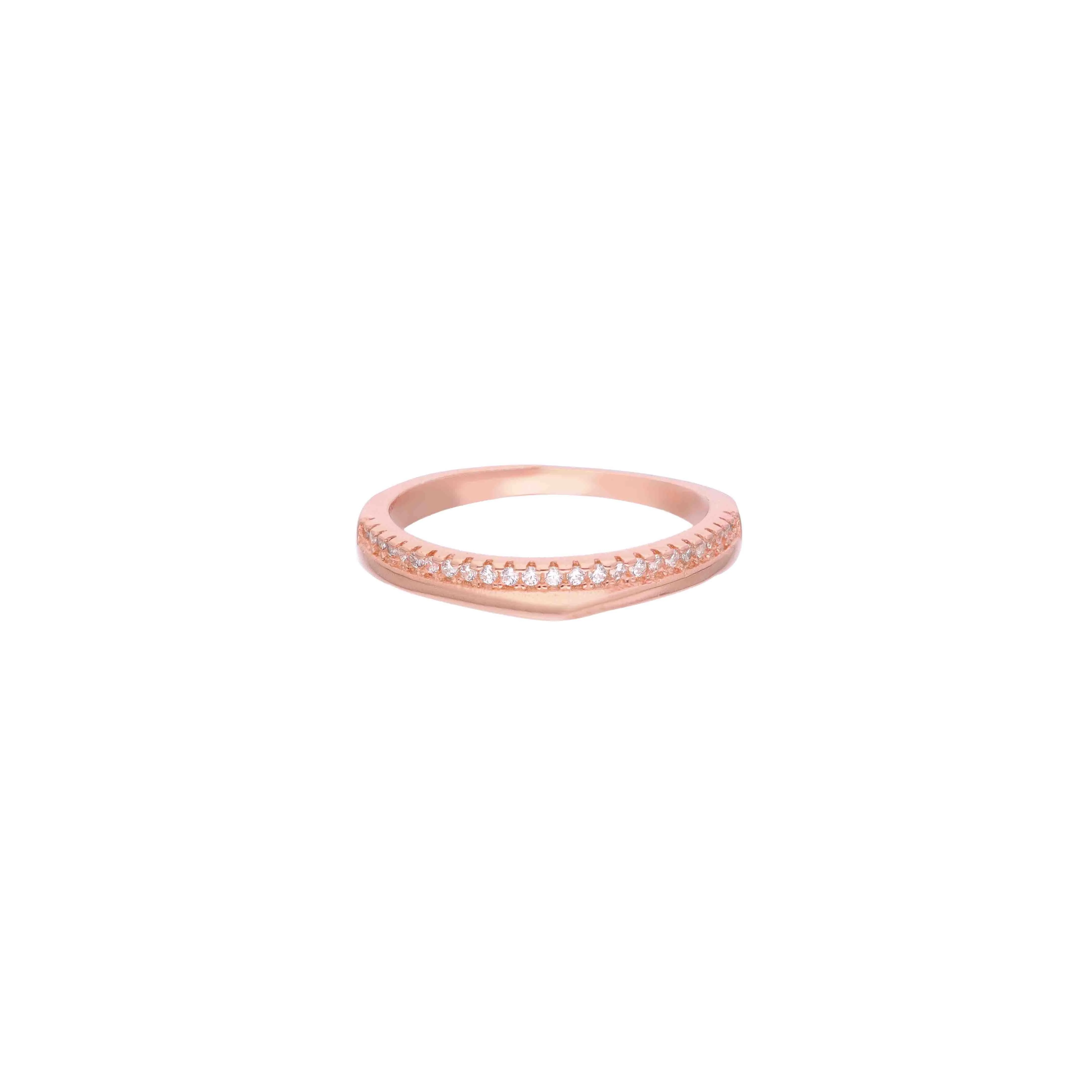 Minimal Sterling Silver Contour Ring - Image 4