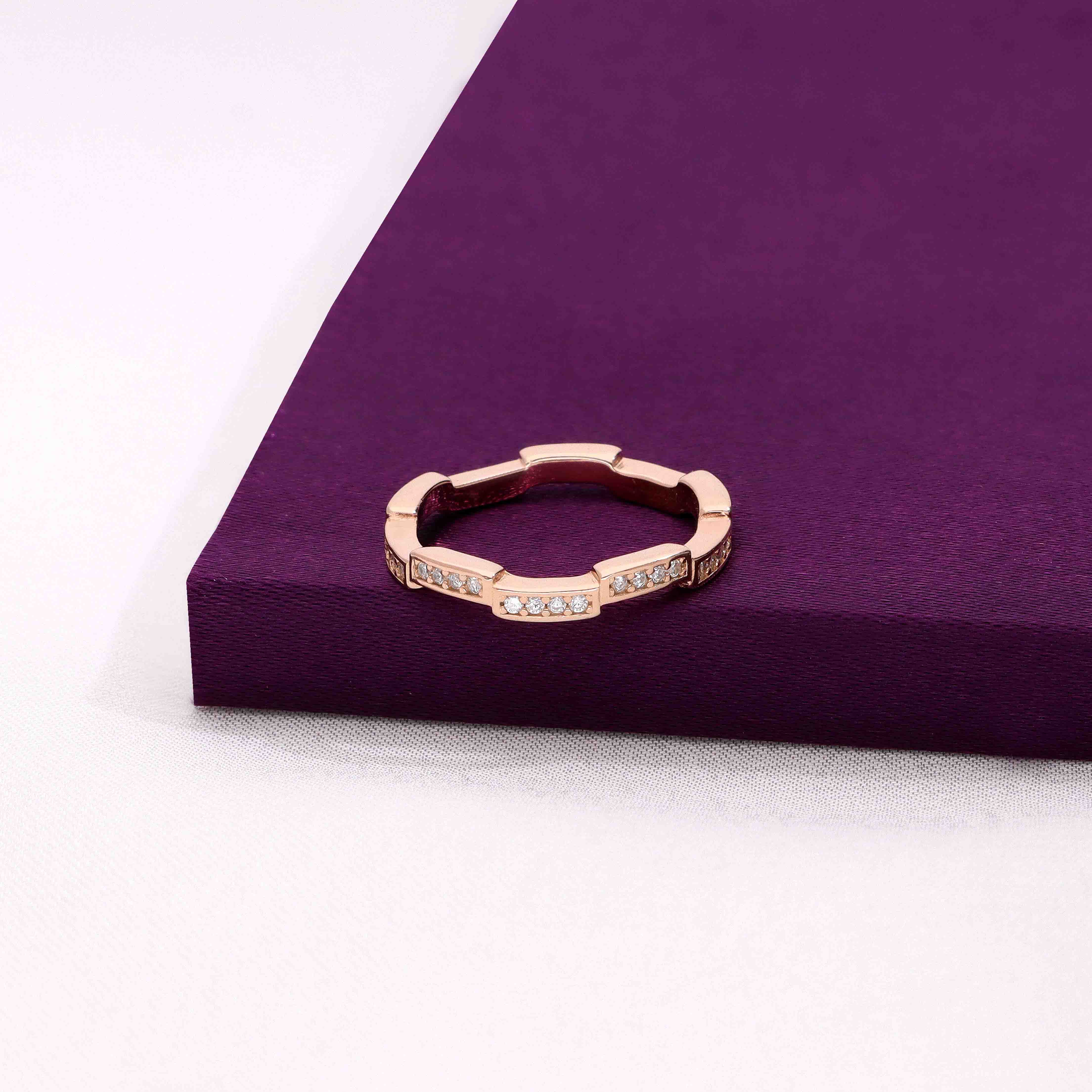 Sterling Silver Shine Bond Eternity Ring - Image 2