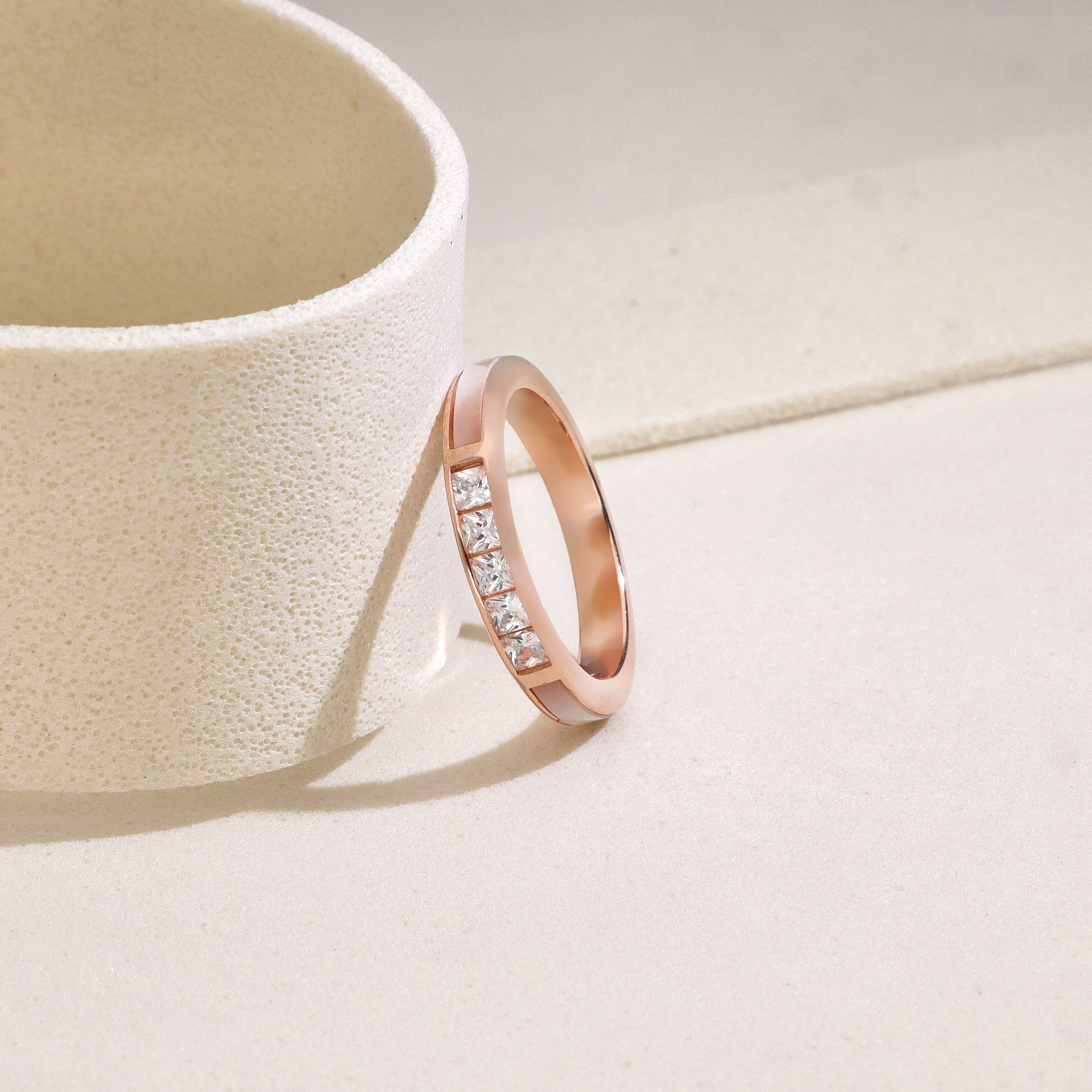 Eternal Light Princess-Cut Silver Ring - Image 2