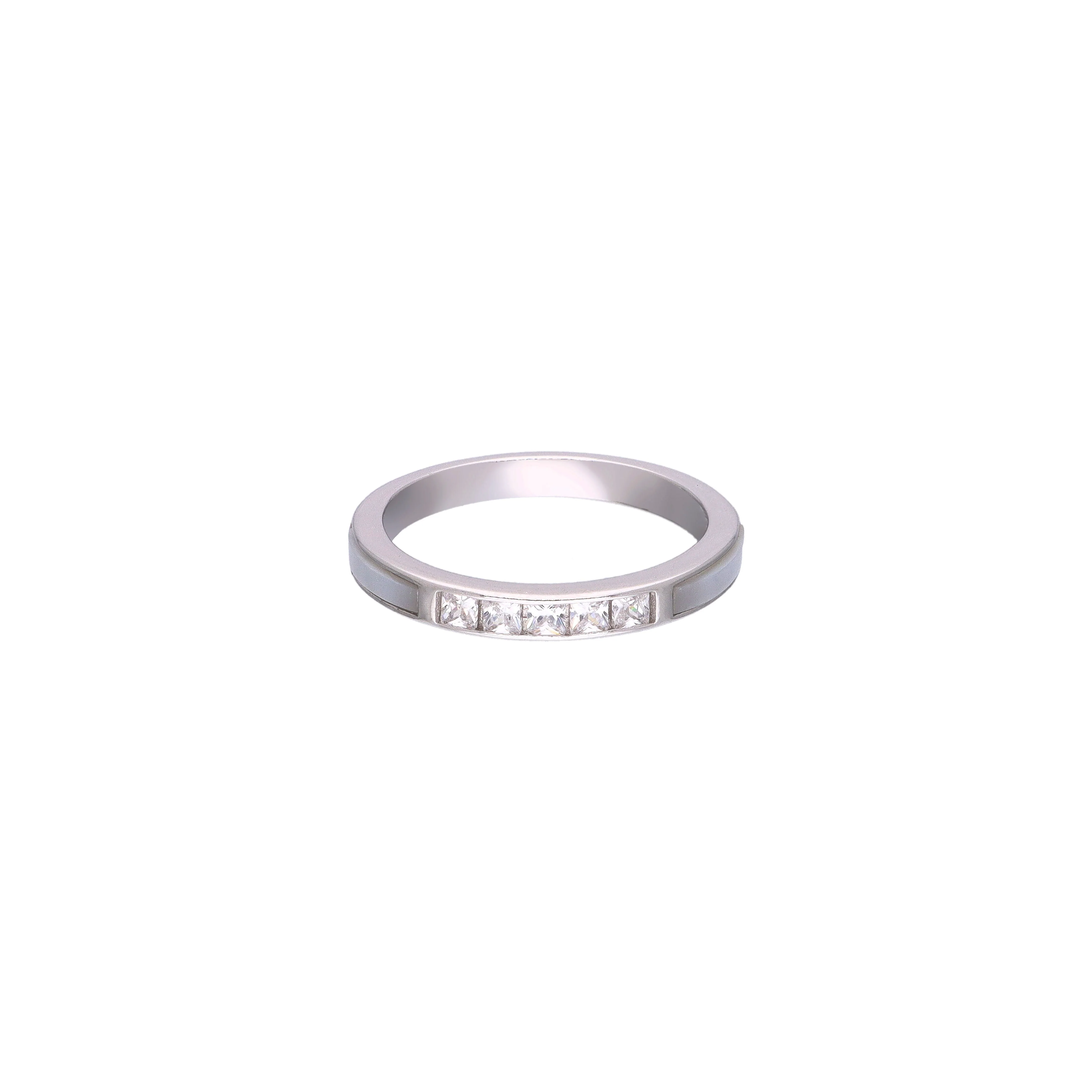 Eternal Light Princess-Cut Silver Ring - Image 3