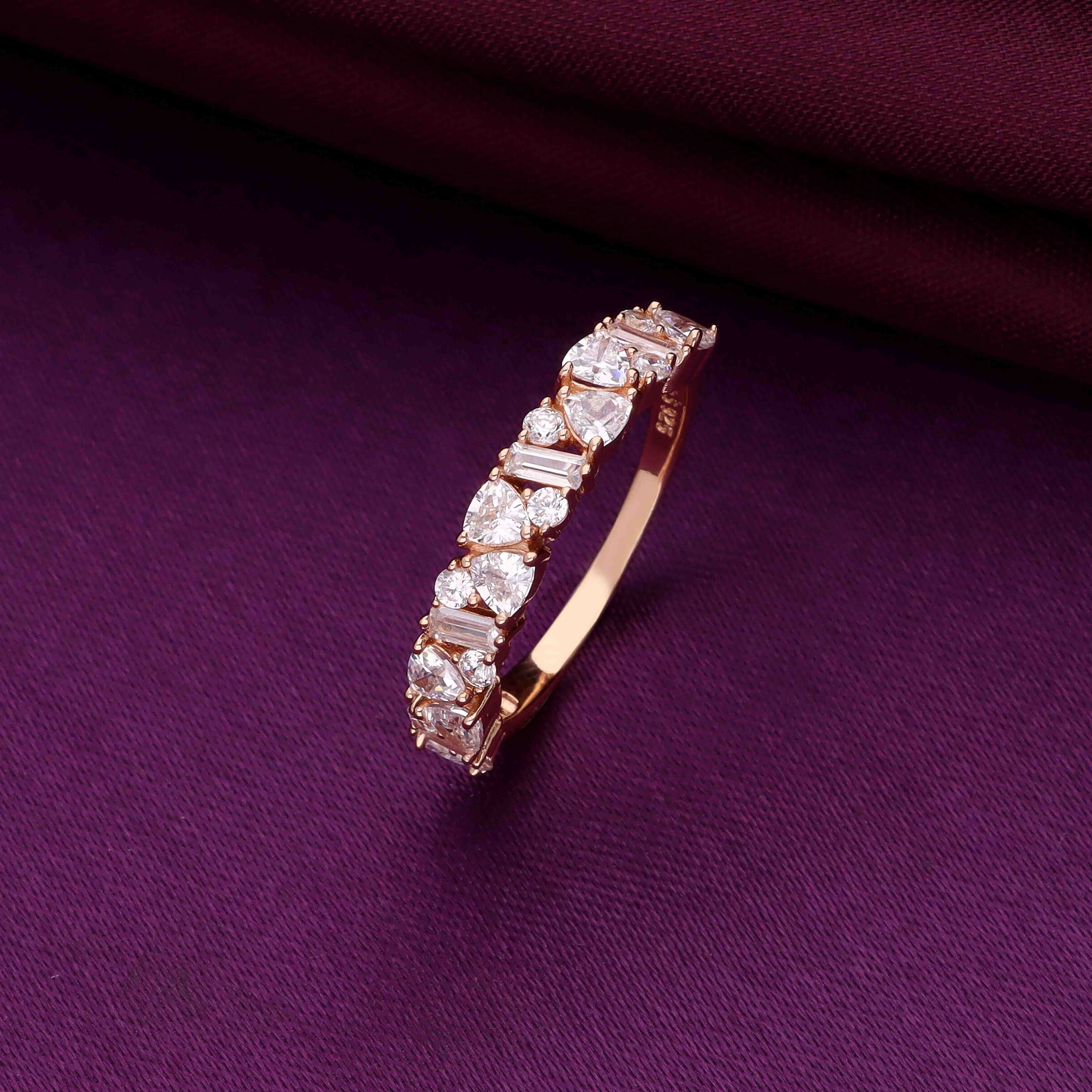 Classic Sterling Silver Eternity with Round Band Ring - Image 4