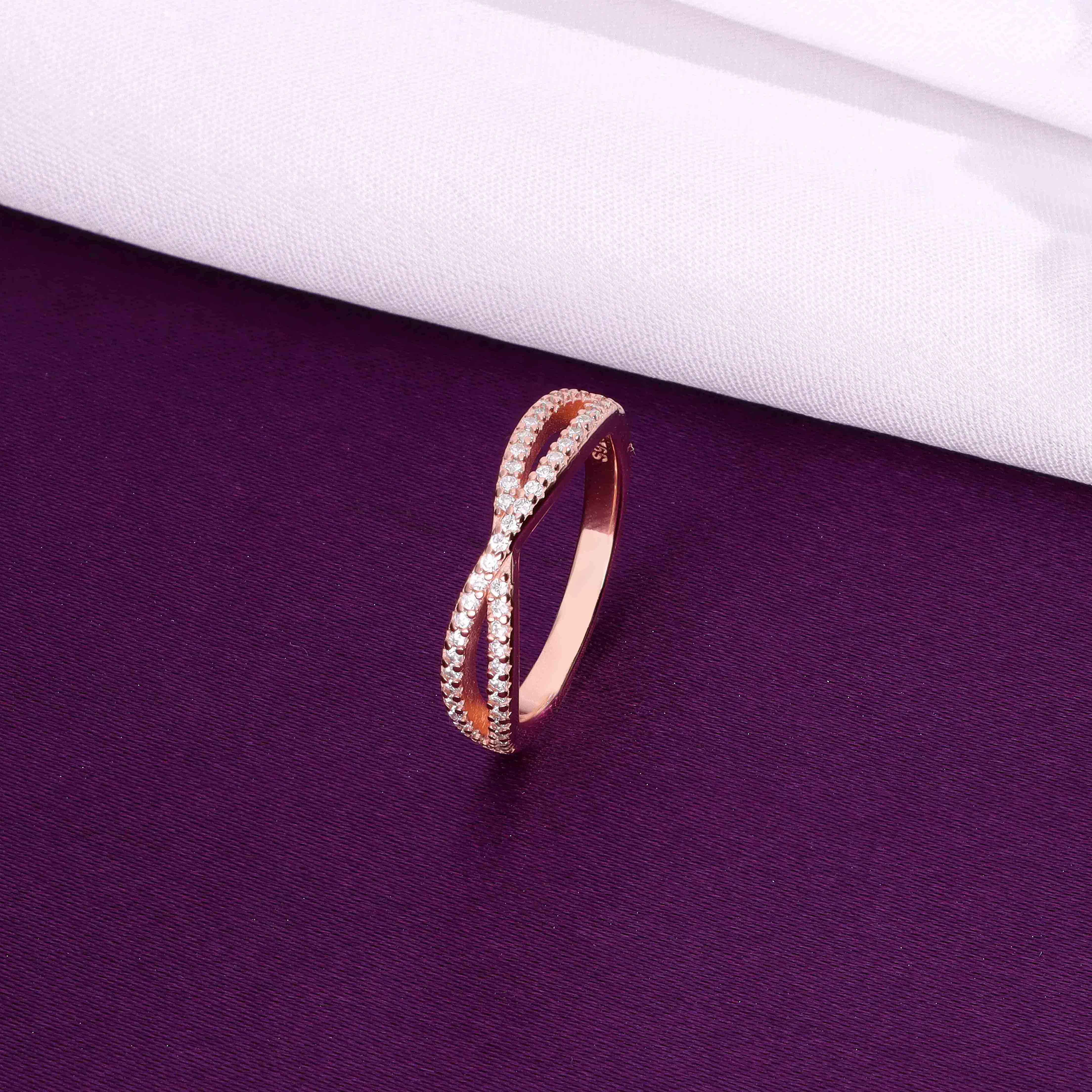 Simple Pure Twist Sterling Silver Ring - Image 4