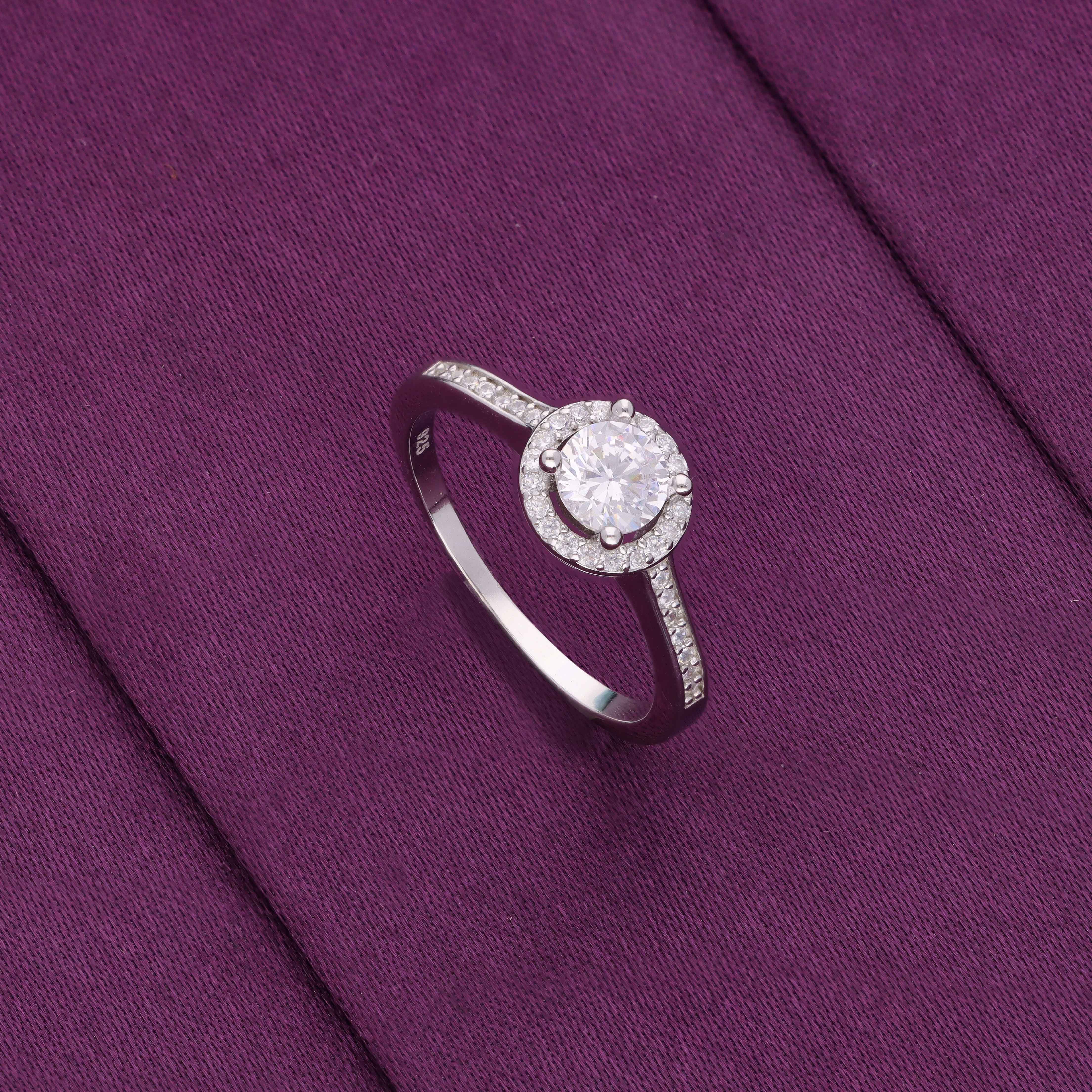 Solitaire Brilliance Sterling Ring - Image 3