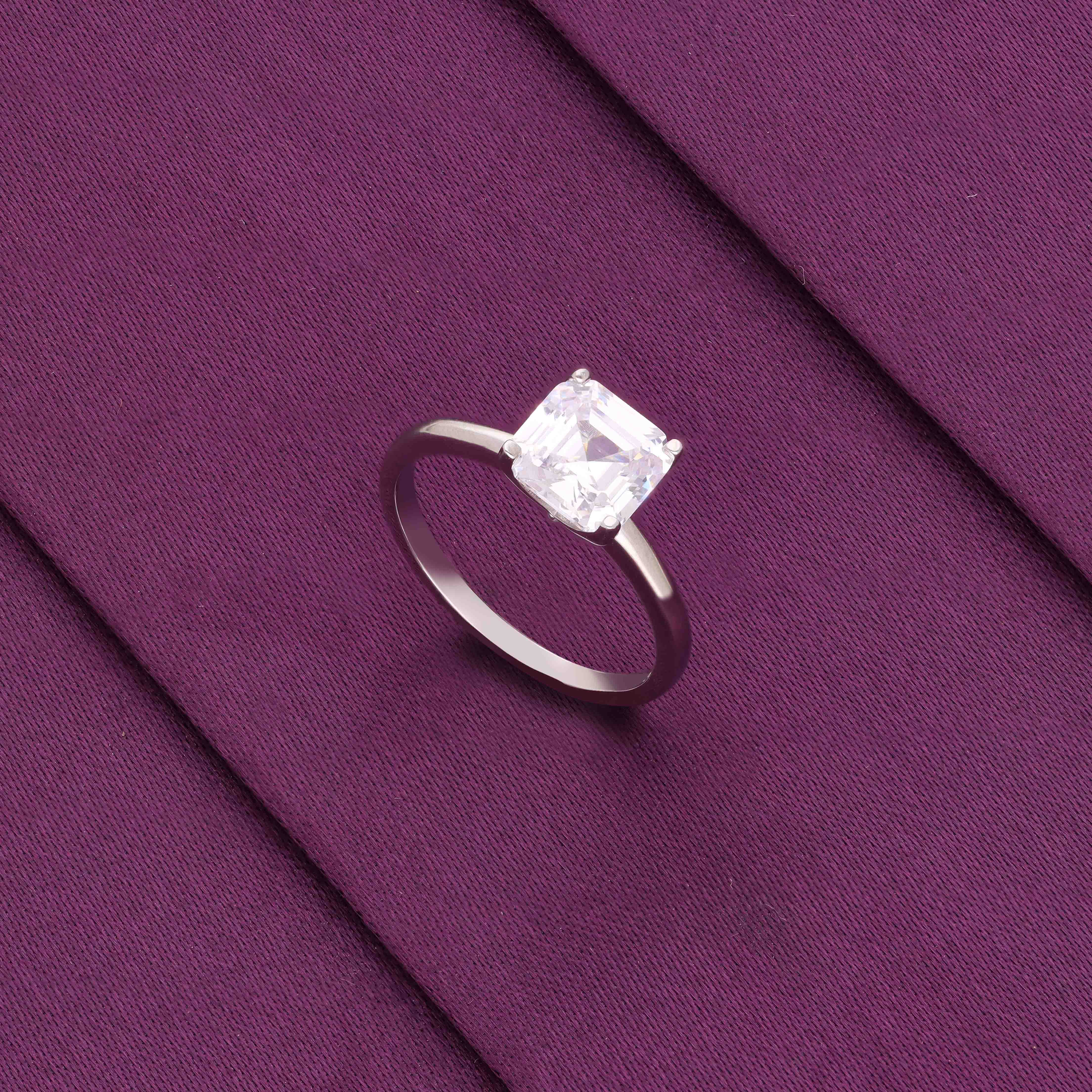 Love Square Shine Solitaire Ring - Image 2