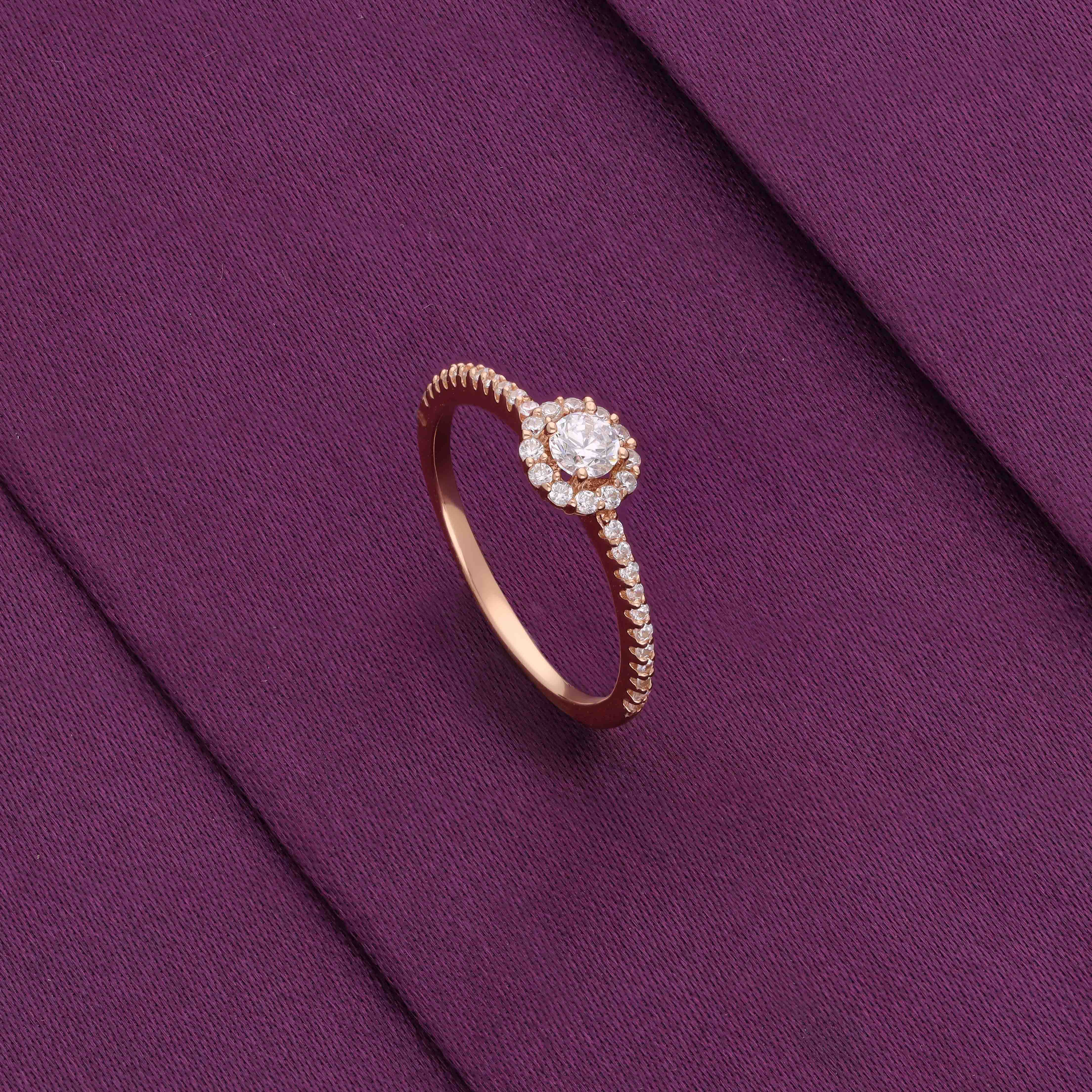 Forever Fleur Solitaire Silver Ring - Image 4