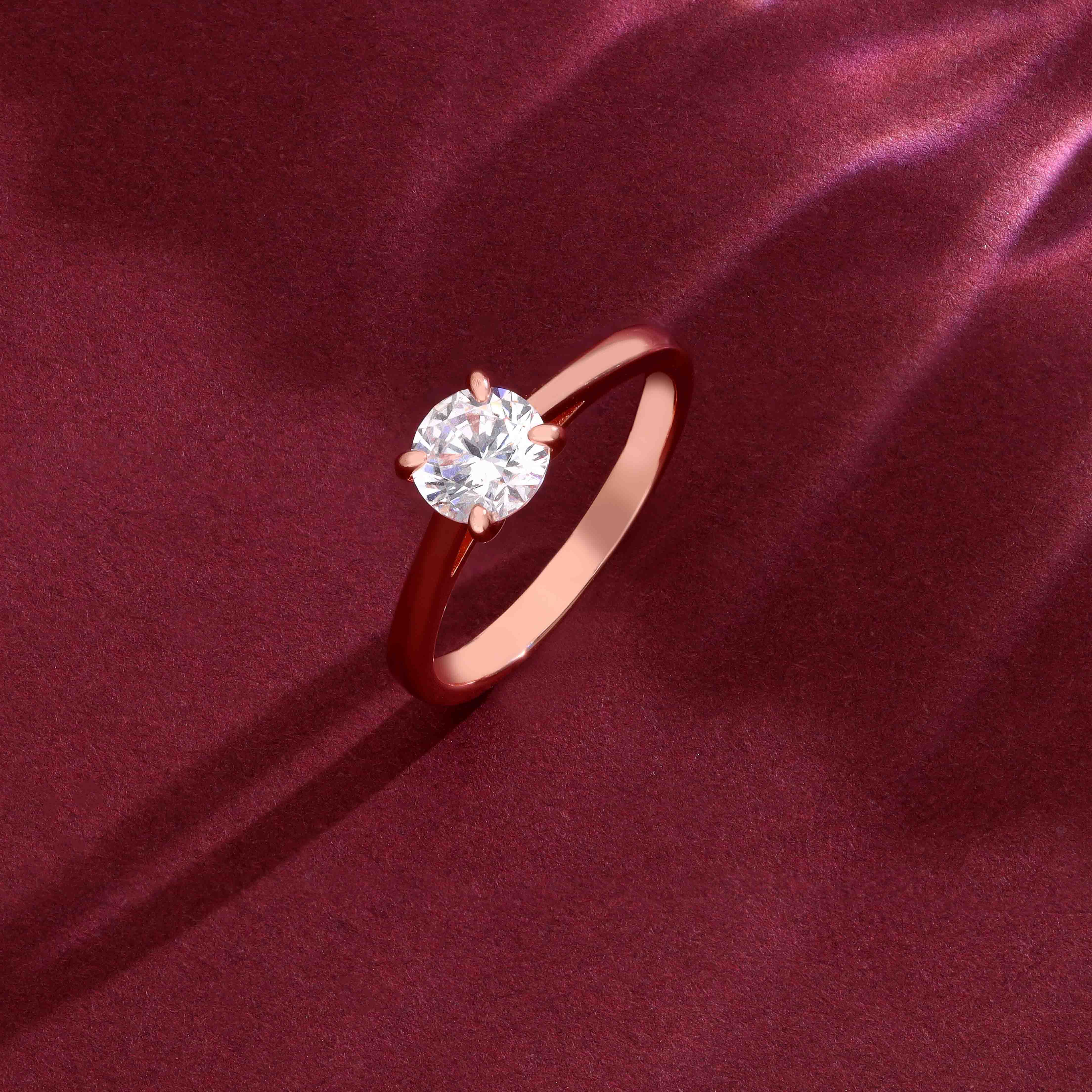 Timeless Sterling Round Silver Solitaire Ring - Image 5