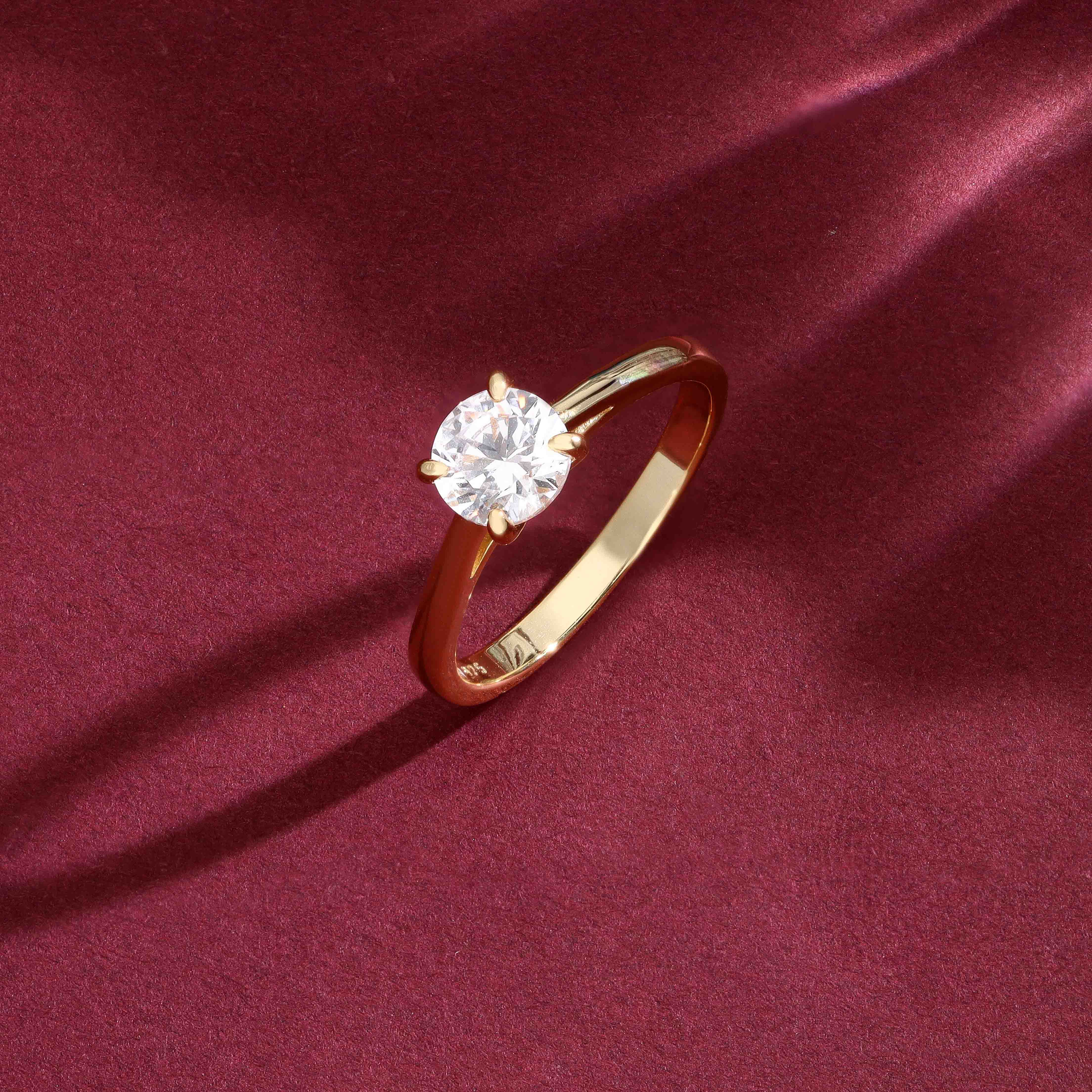 Timeless Sterling Round Silver Solitaire Ring - Image 6