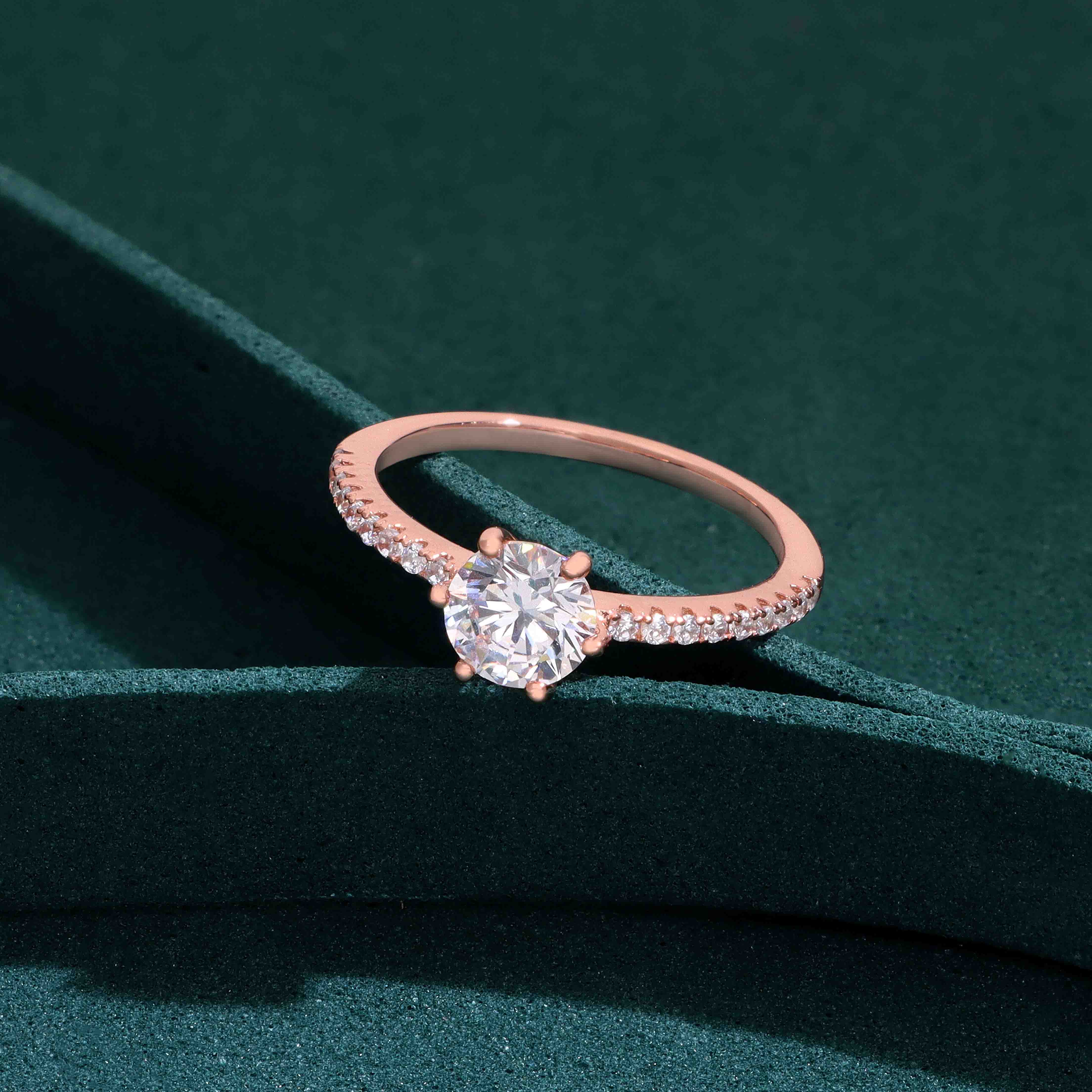 Forever Solitaire Silver Ring - Image 2