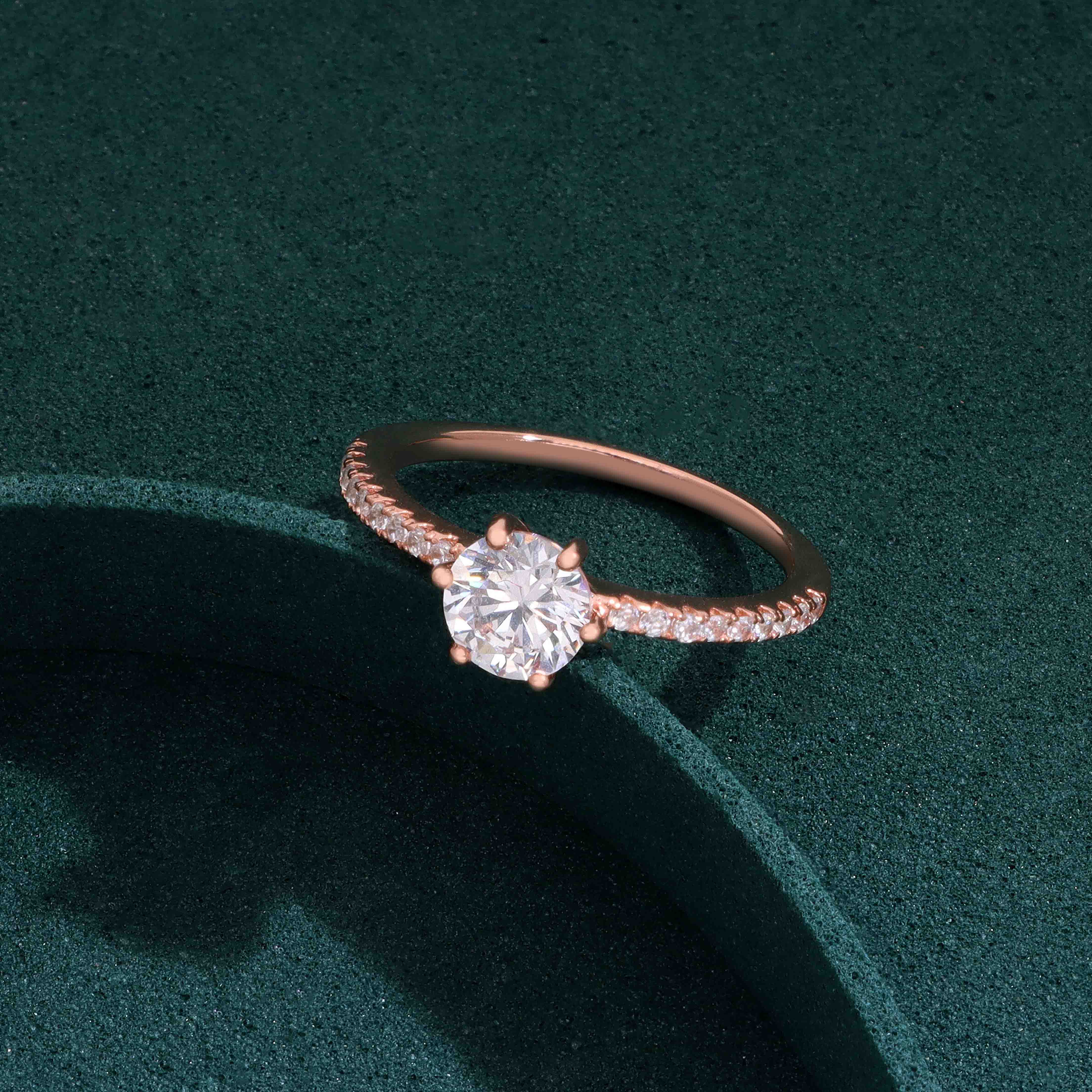 Forever Solitaire Silver Ring - Image 4