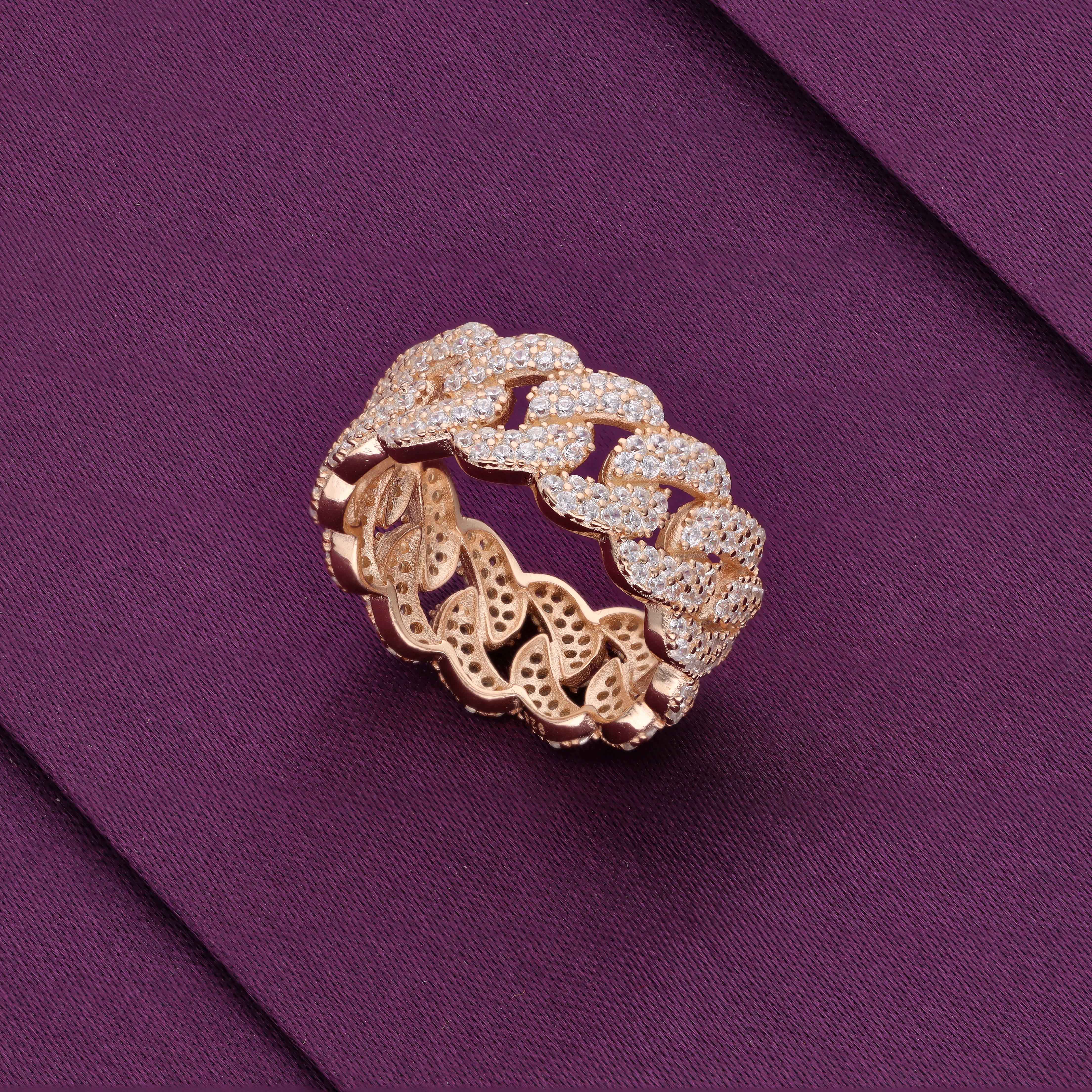 Interlocked Intricacy Statement Silver Ring - Image 4