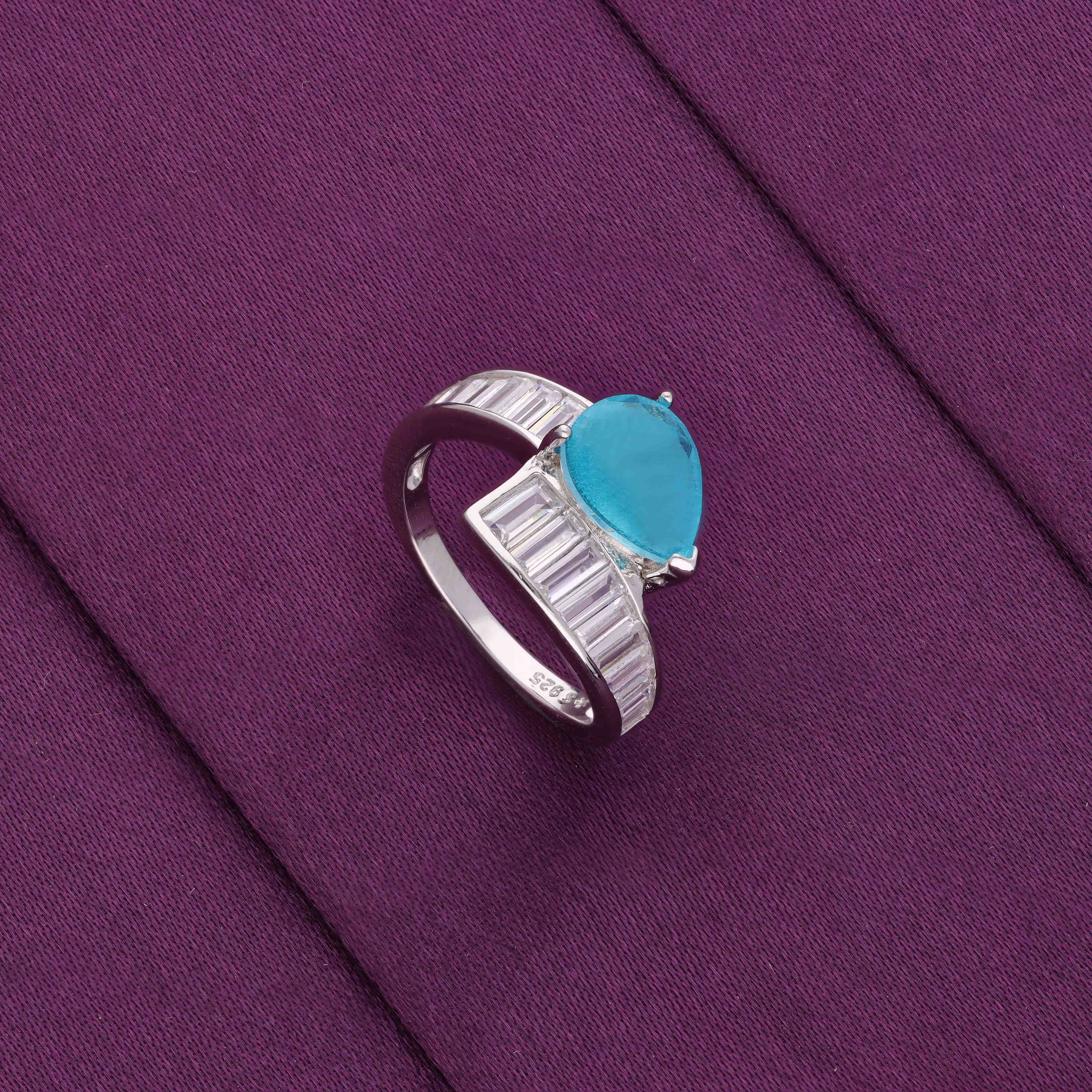 The Radiant Diamond Silver Ring - Image 10