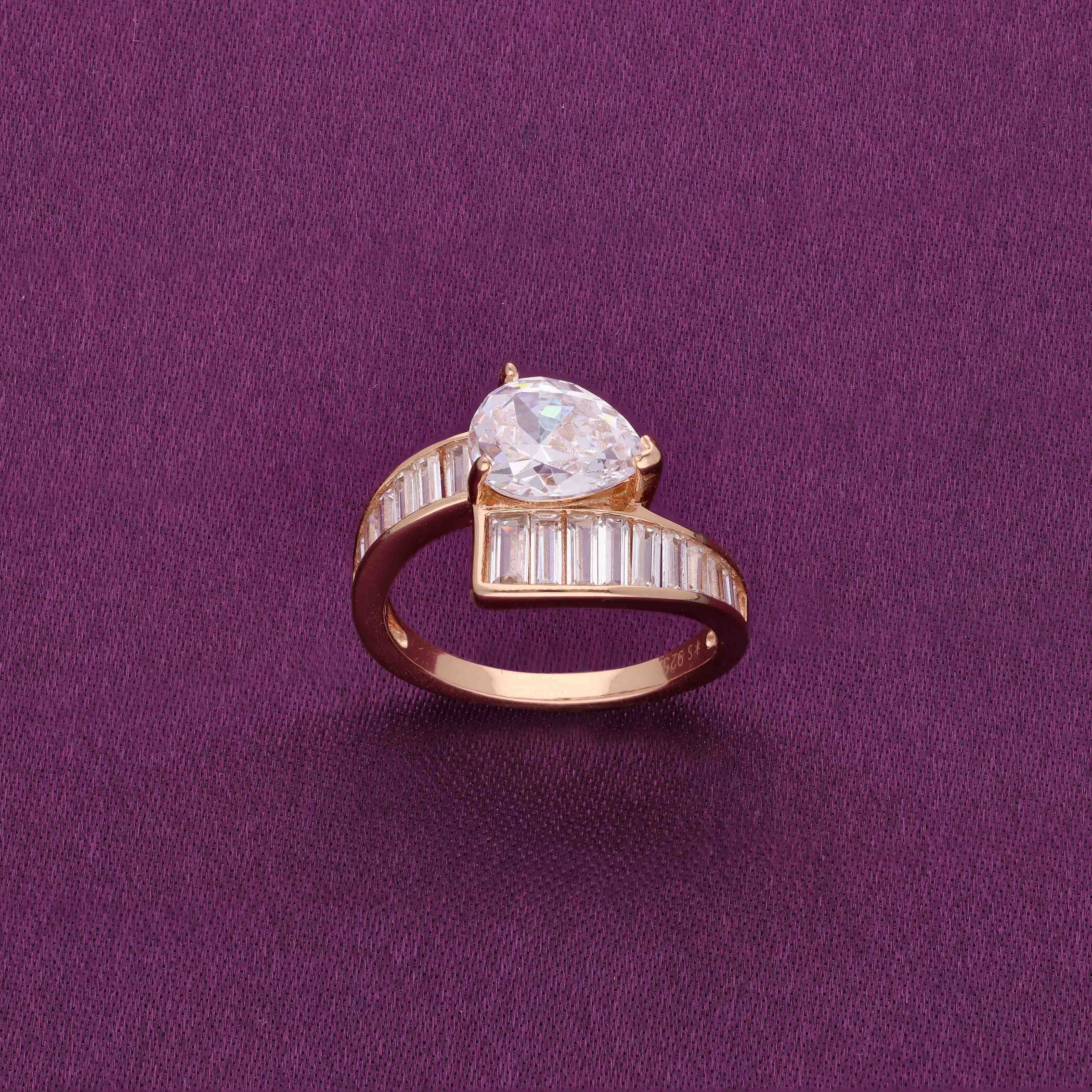 The Radiant Diamond Silver Ring - Image 2
