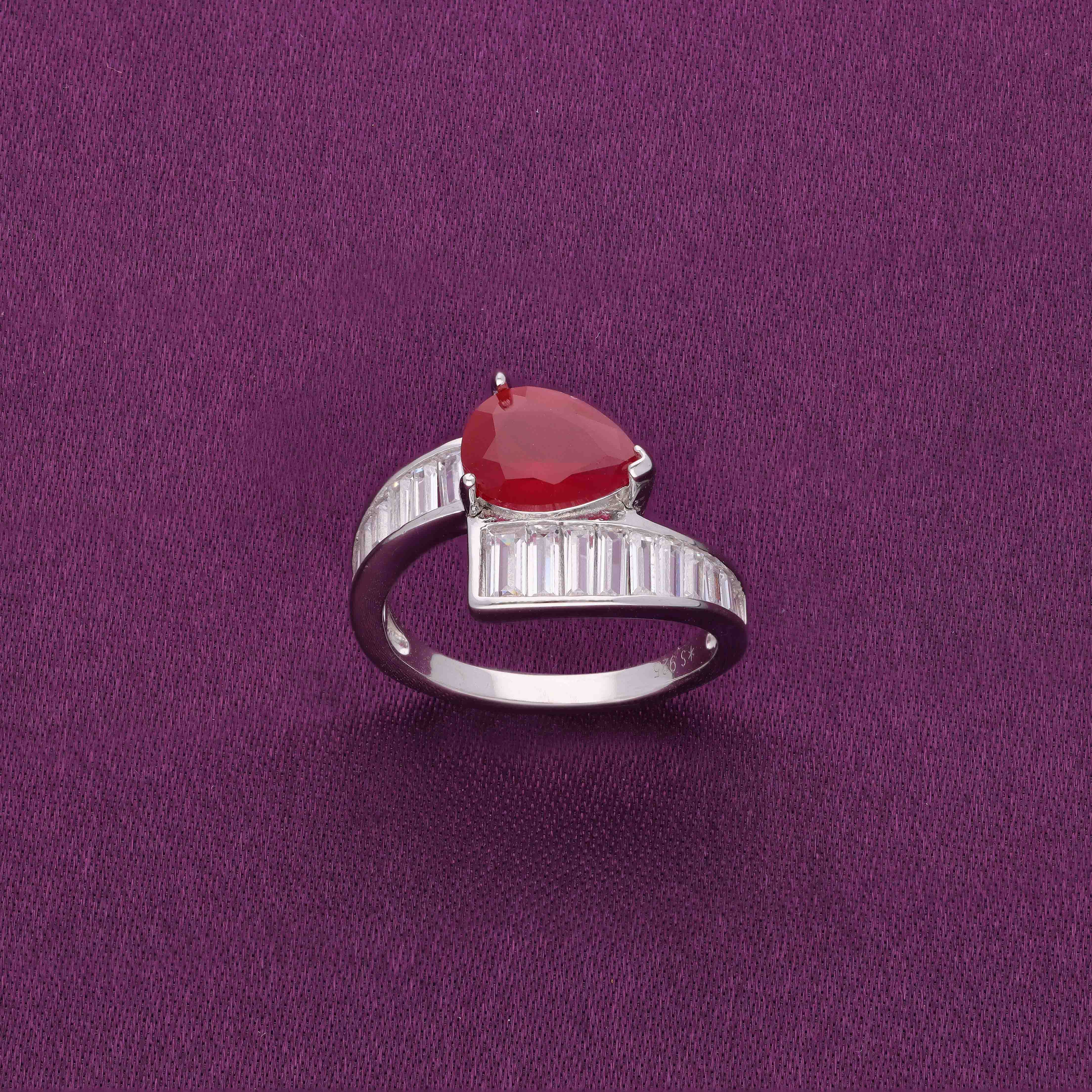 The Radiant Diamond Silver Ring - Image 3