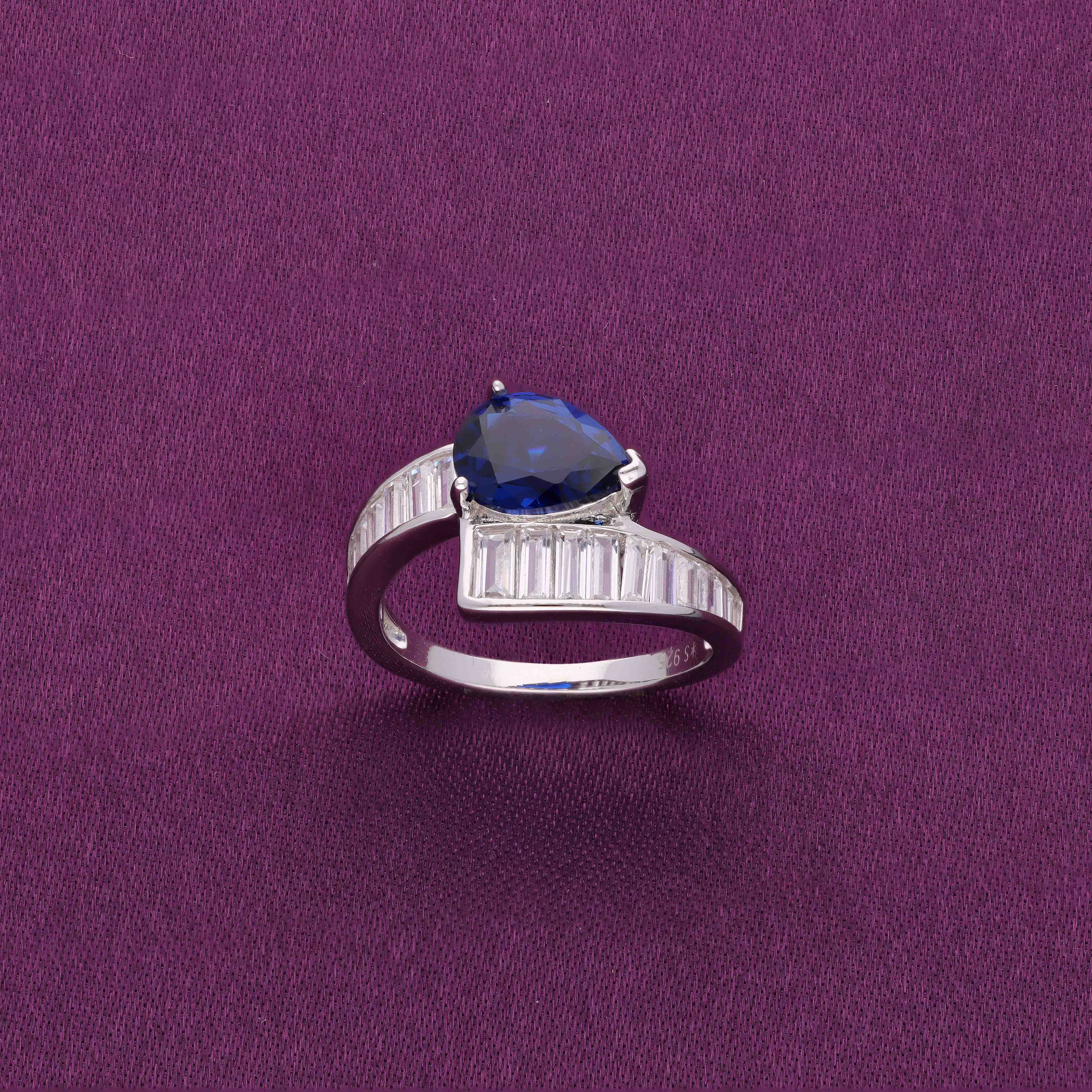 The Radiant Diamond Silver Ring - Image 4