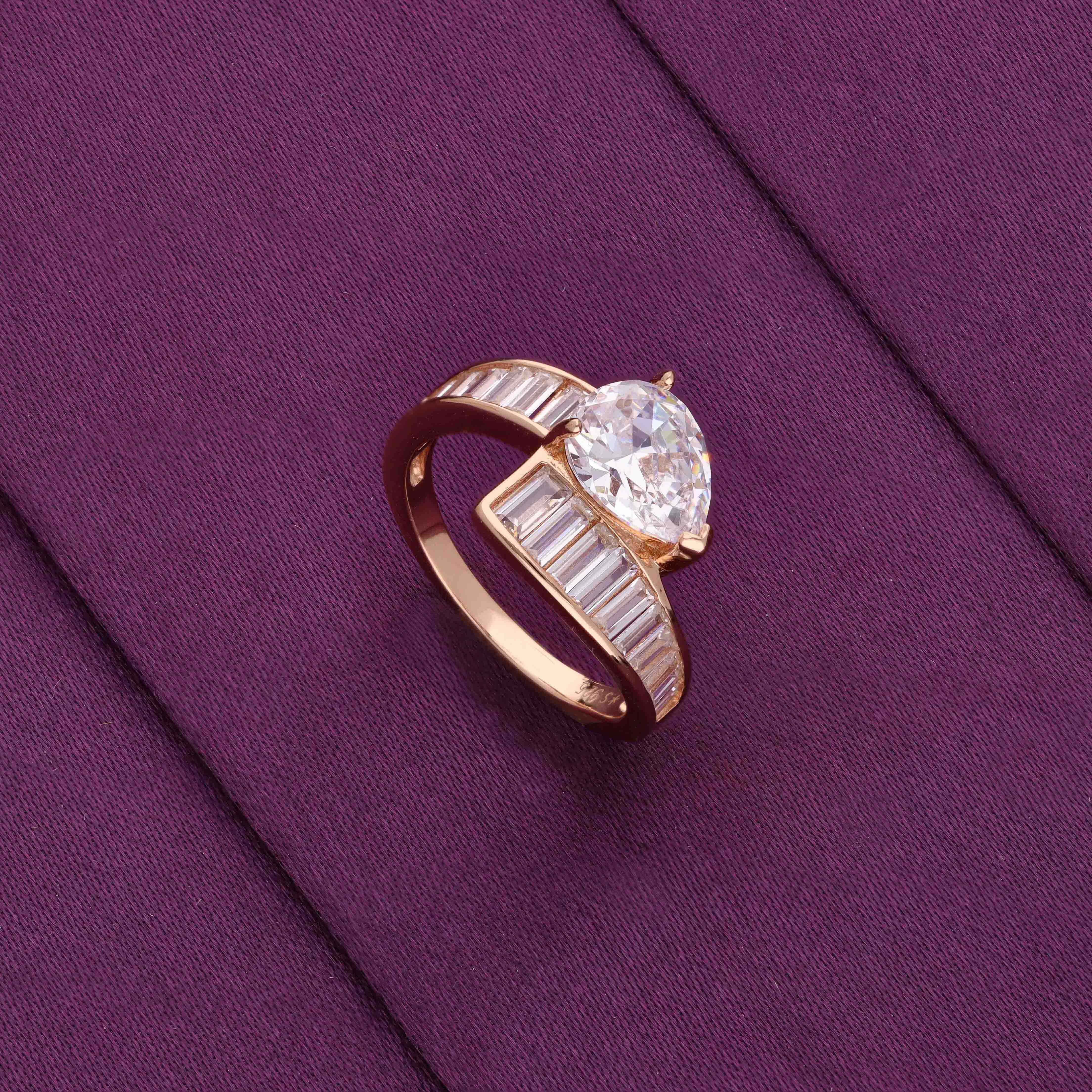 The Radiant Diamond Silver Ring - Image 7