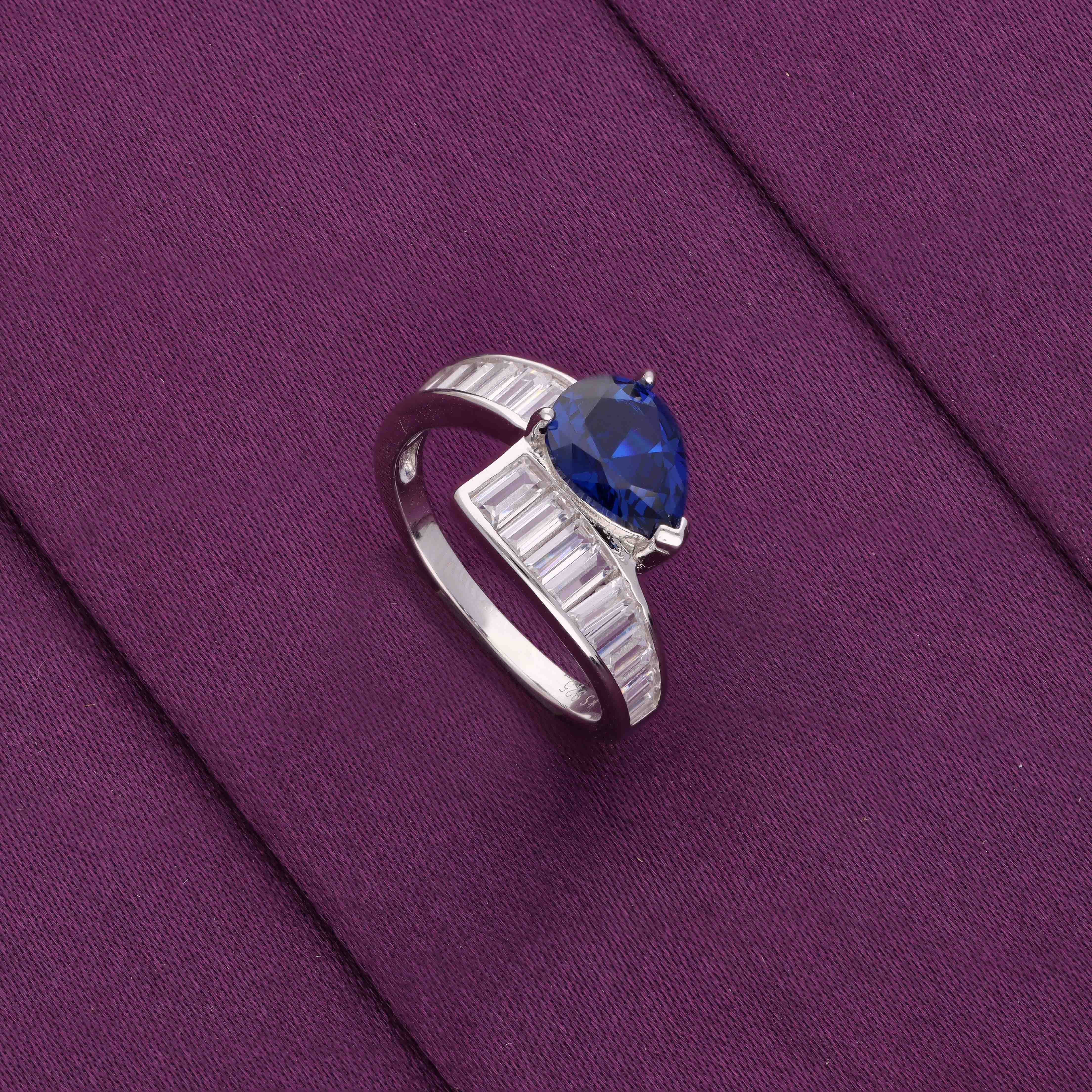 The Radiant Diamond Silver Ring - Image 9