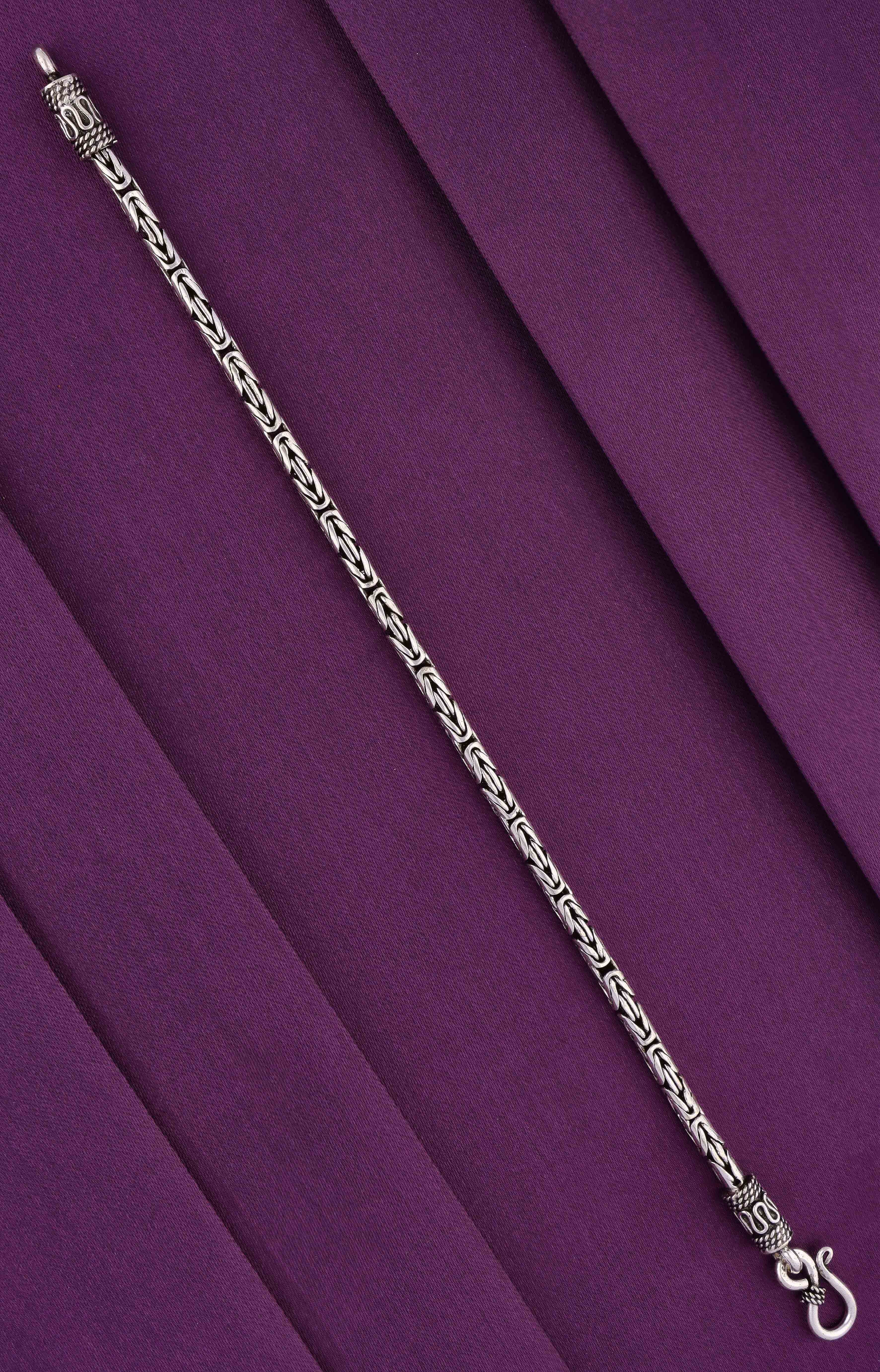 Men’s Byzantine Sterling Silver Bracelet - Image 2