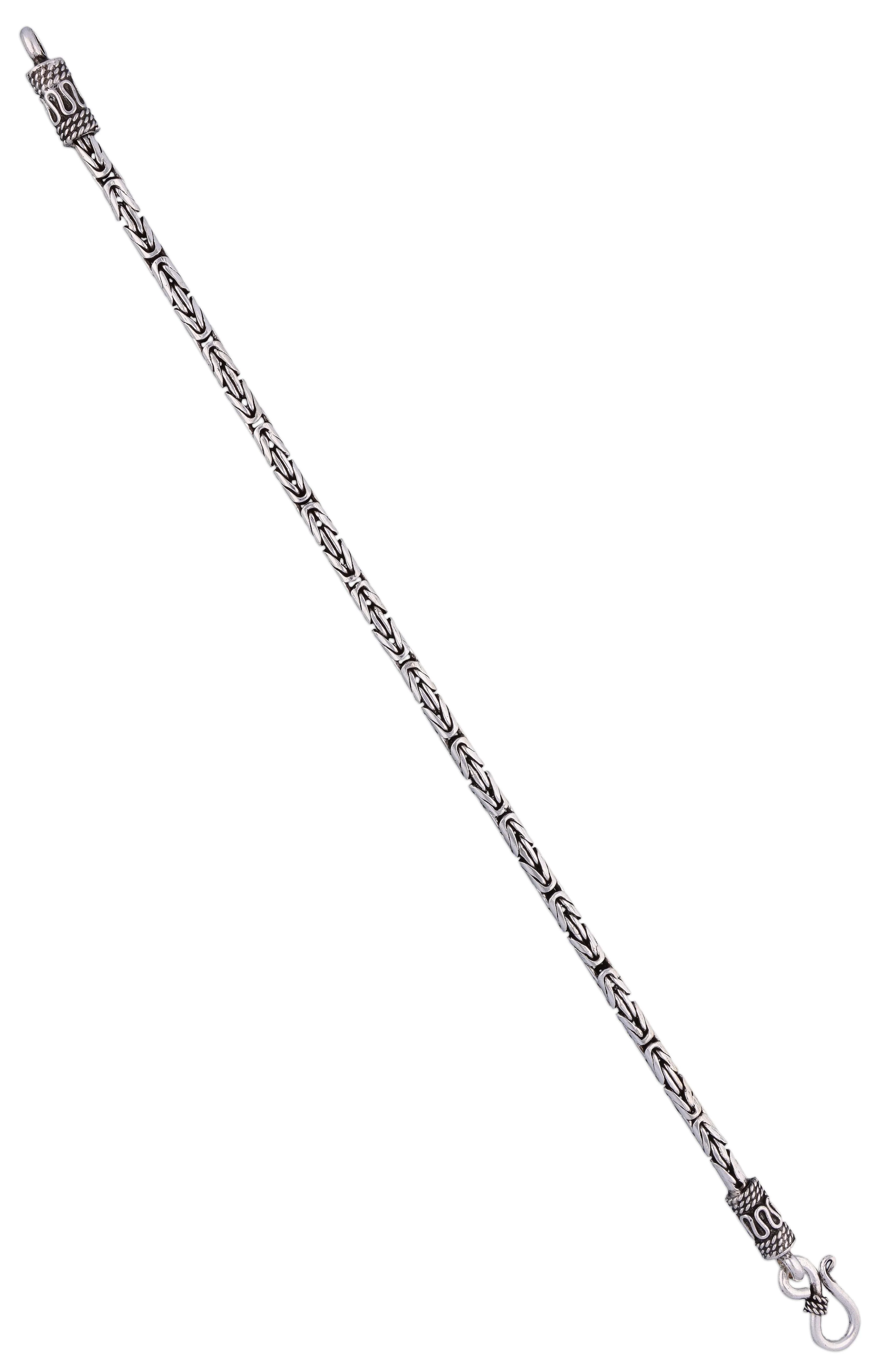 Men’s Byzantine Sterling Silver Bracelet - Image 3