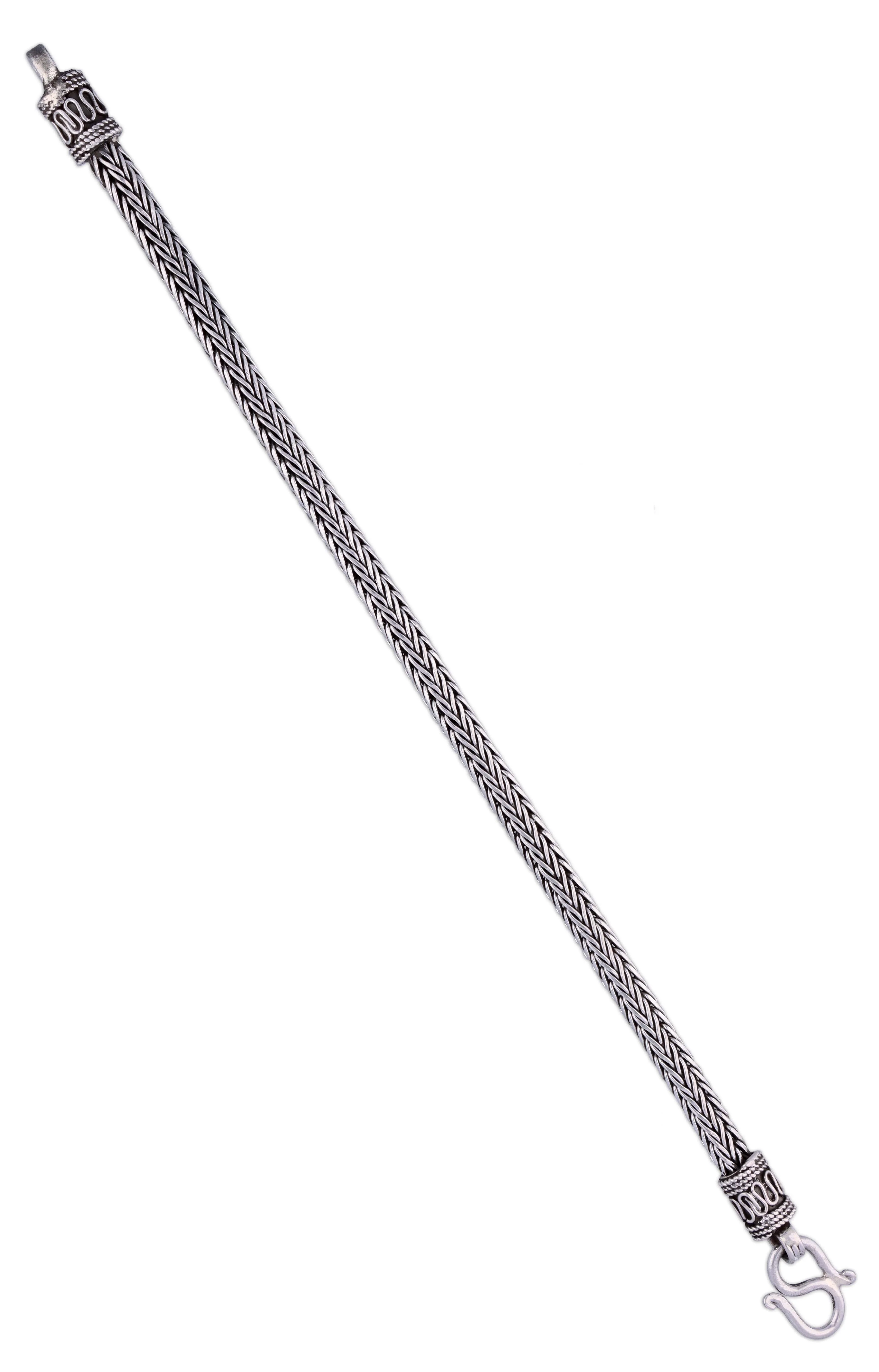 Men’s Solid Authentic Sterling Silver Bracelet - Image 3
