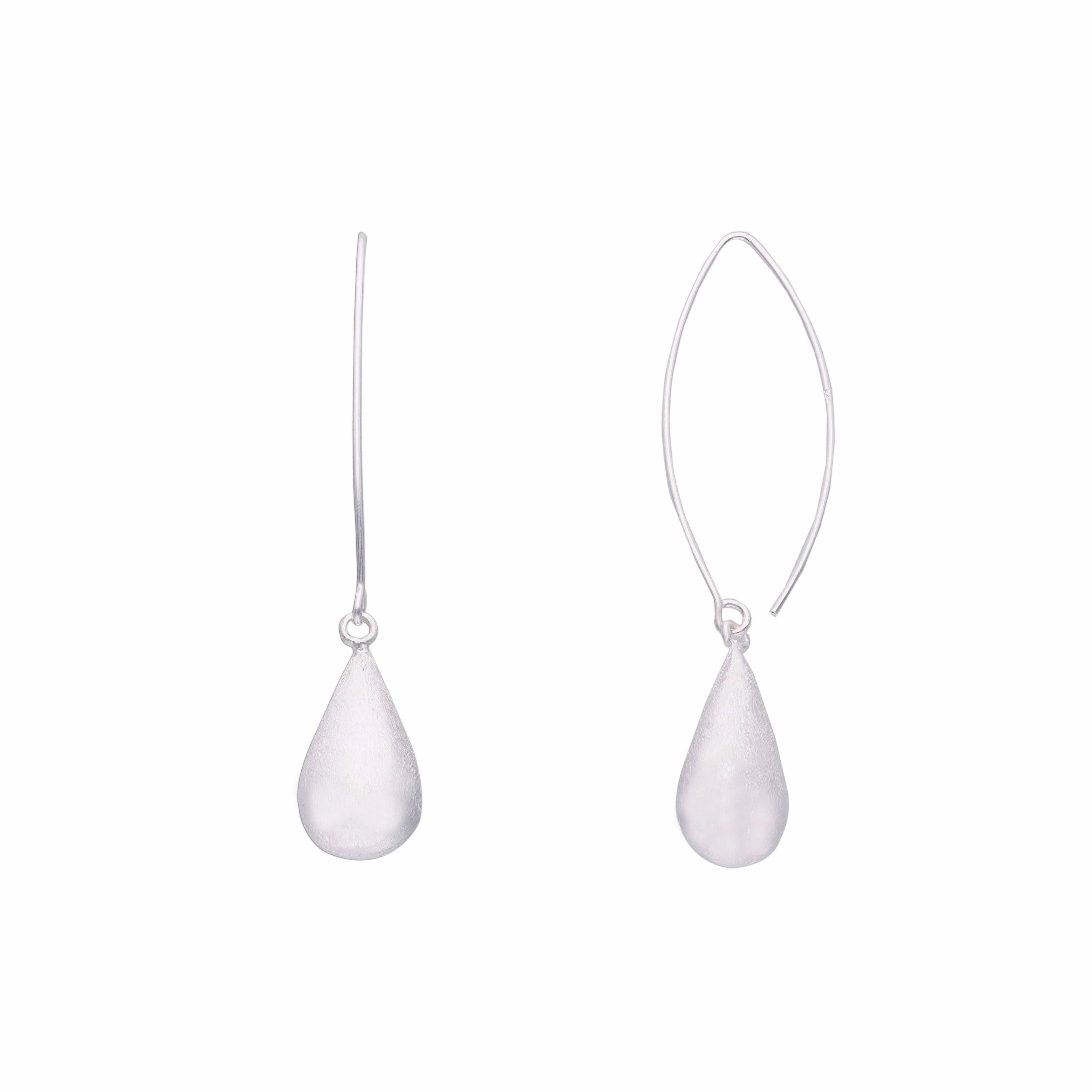 Sparkling Spheres Dangler Silver Earrings - Image 7