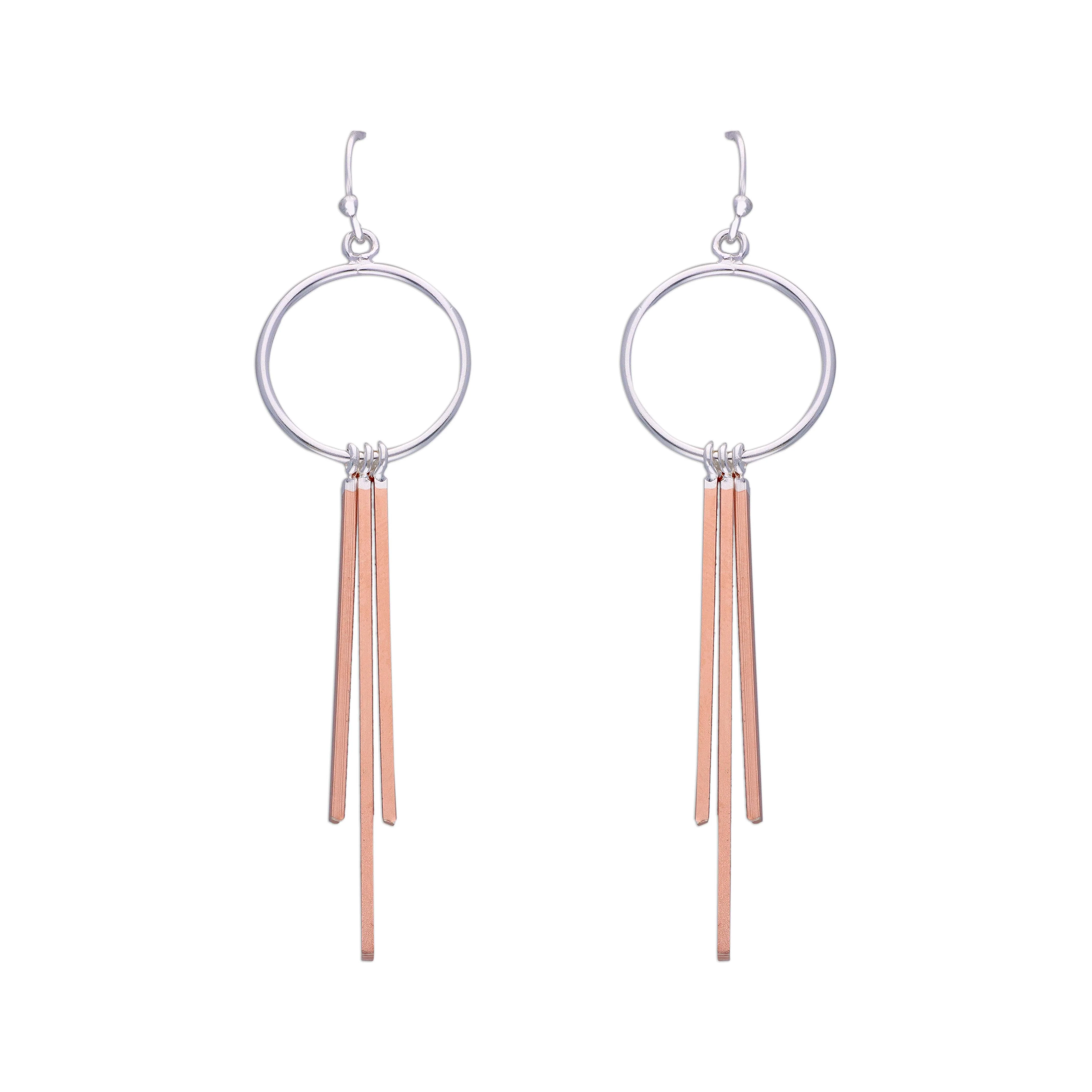 Fabulous Fringes Dangler Silver Earrings - Image 3