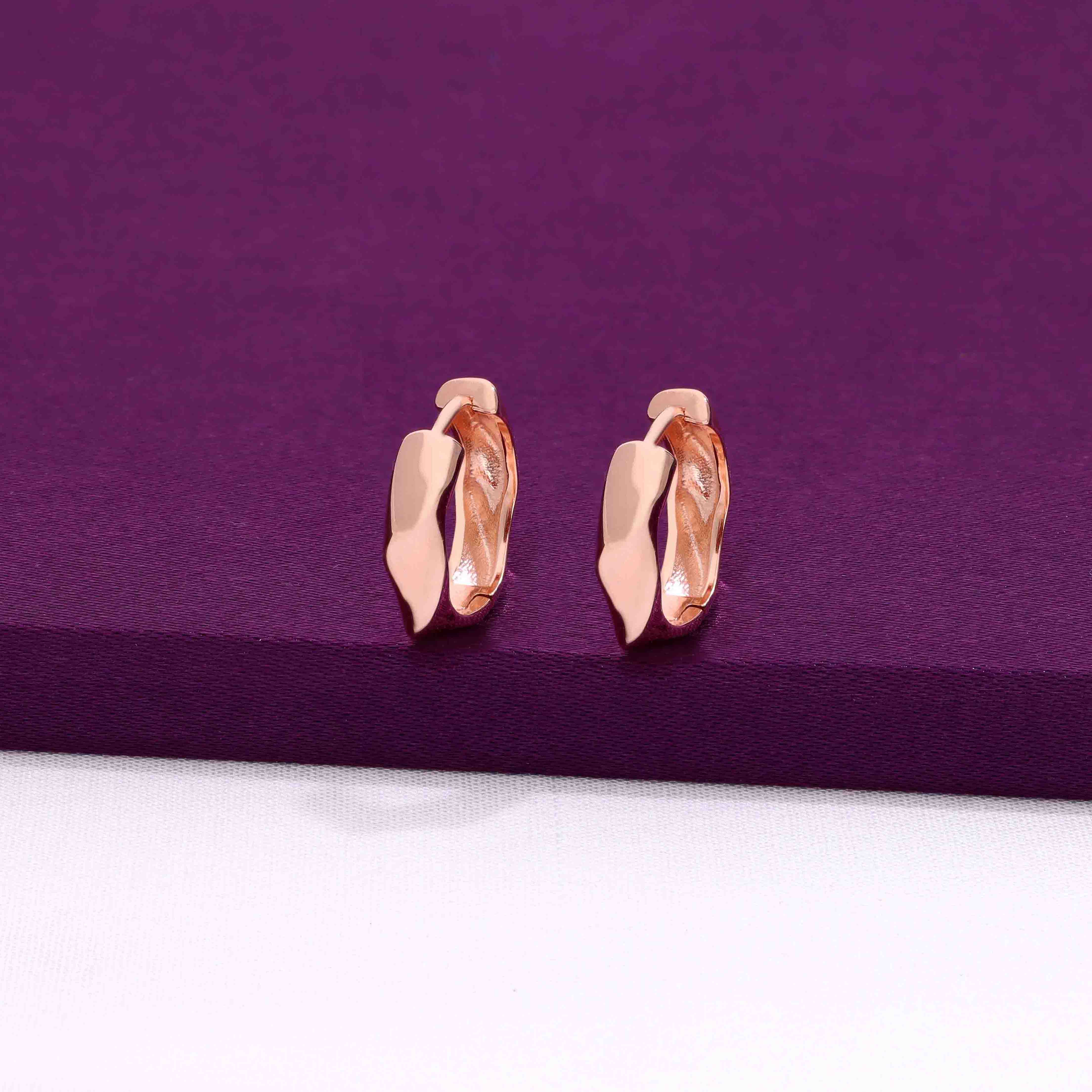 Charming Curves Knotted Silver Hoops Earrings - Image 2
