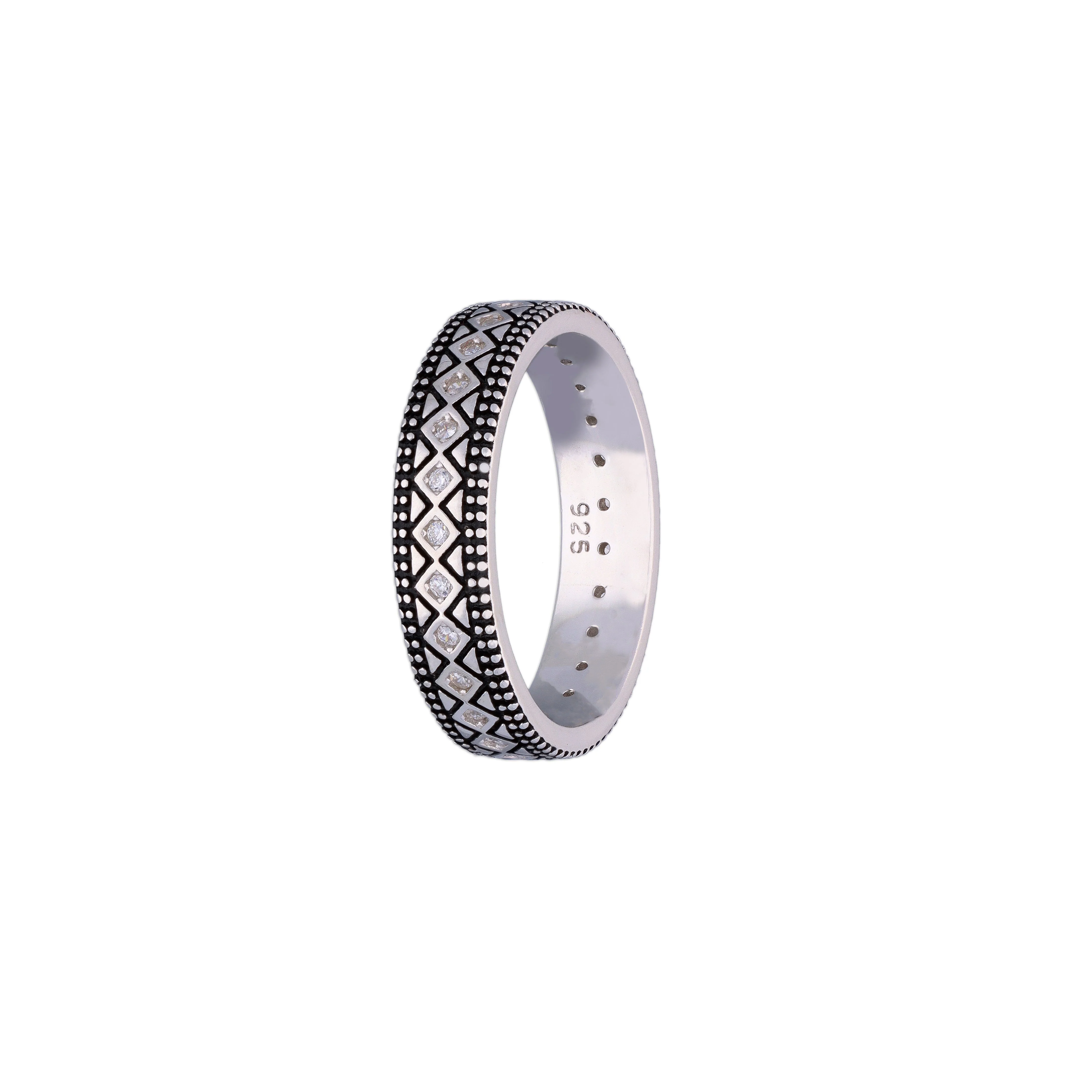 Men’s Royal Engrave Silver Band - Image 3