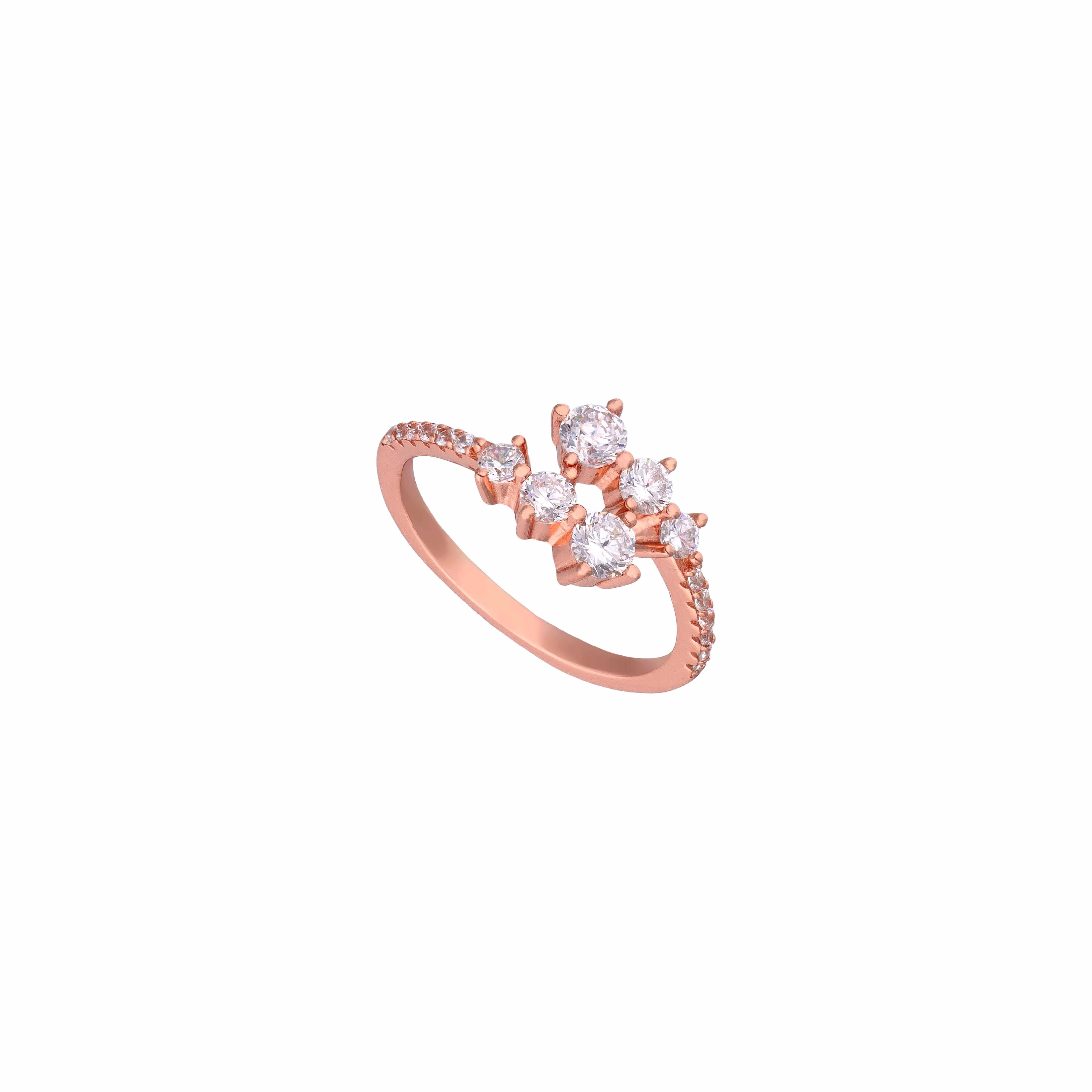 Sparkling Speckles Silver Minimal Ring - Image 6