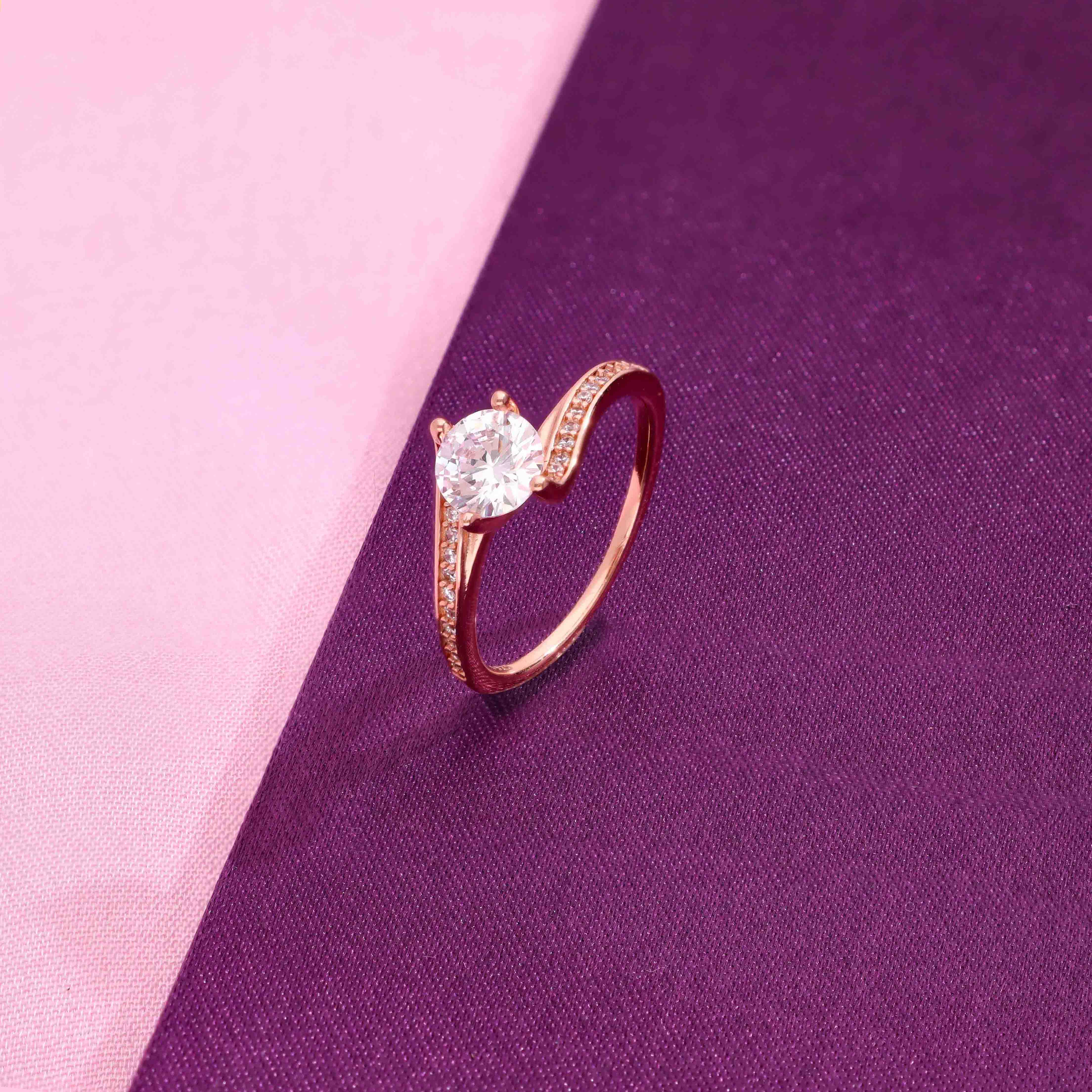 Classic Twisted Solitaire Silver Ring - Image 6