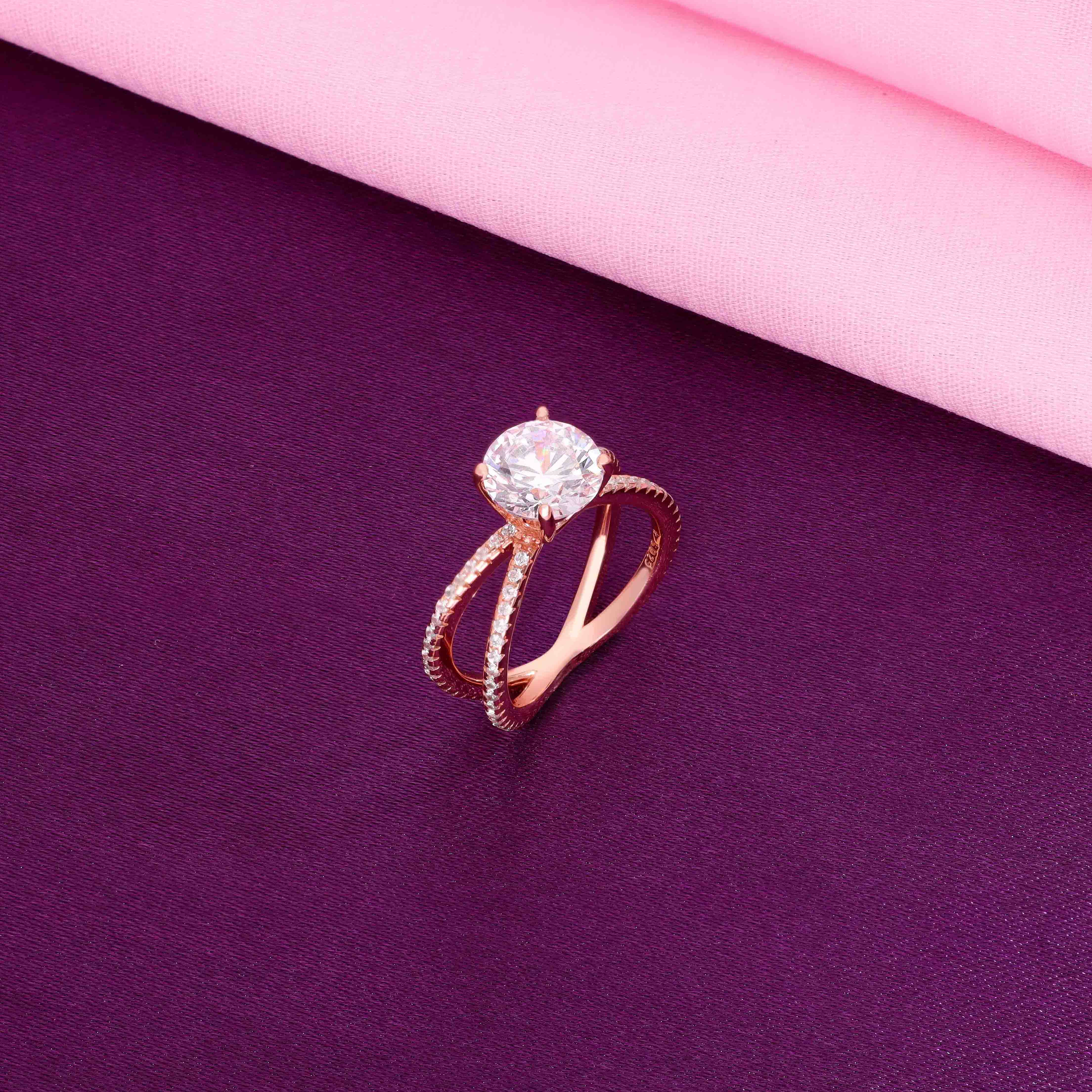 Swivelling Solitaire Statement Silver Ring - Image 8