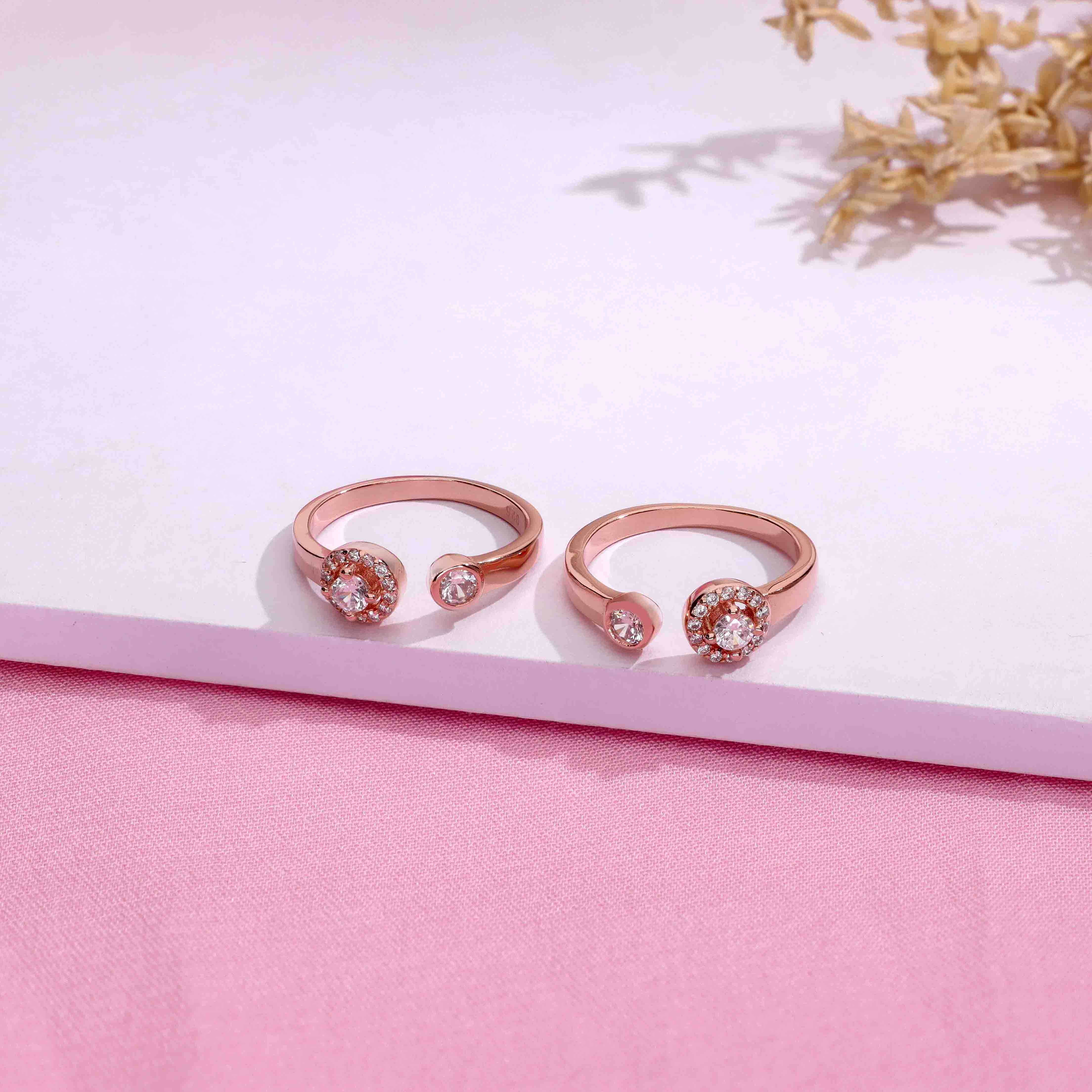 Classic Zircon Silver Toe Ring - Image 6