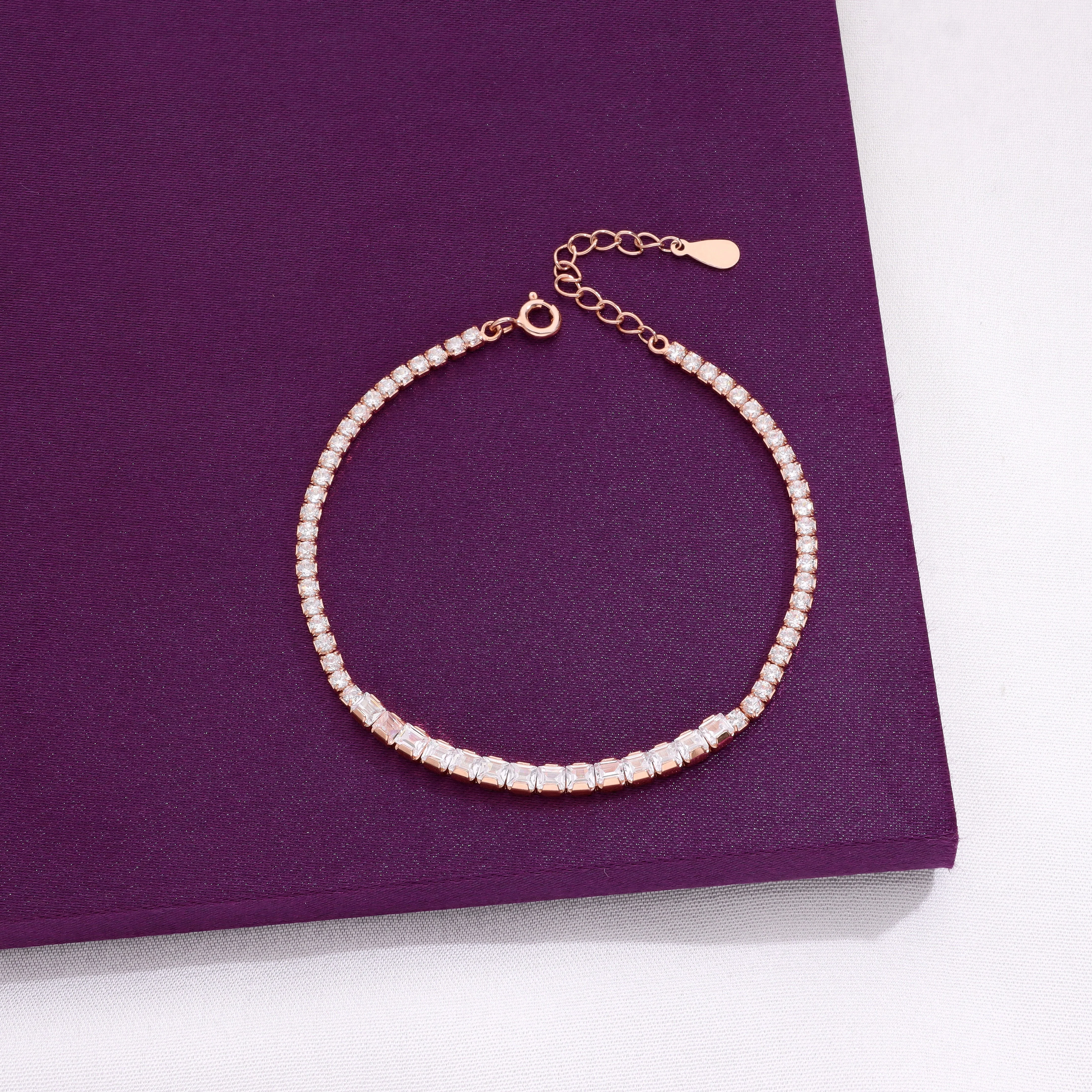 Radiant Solitaire Tennis Bracelet - Image 7