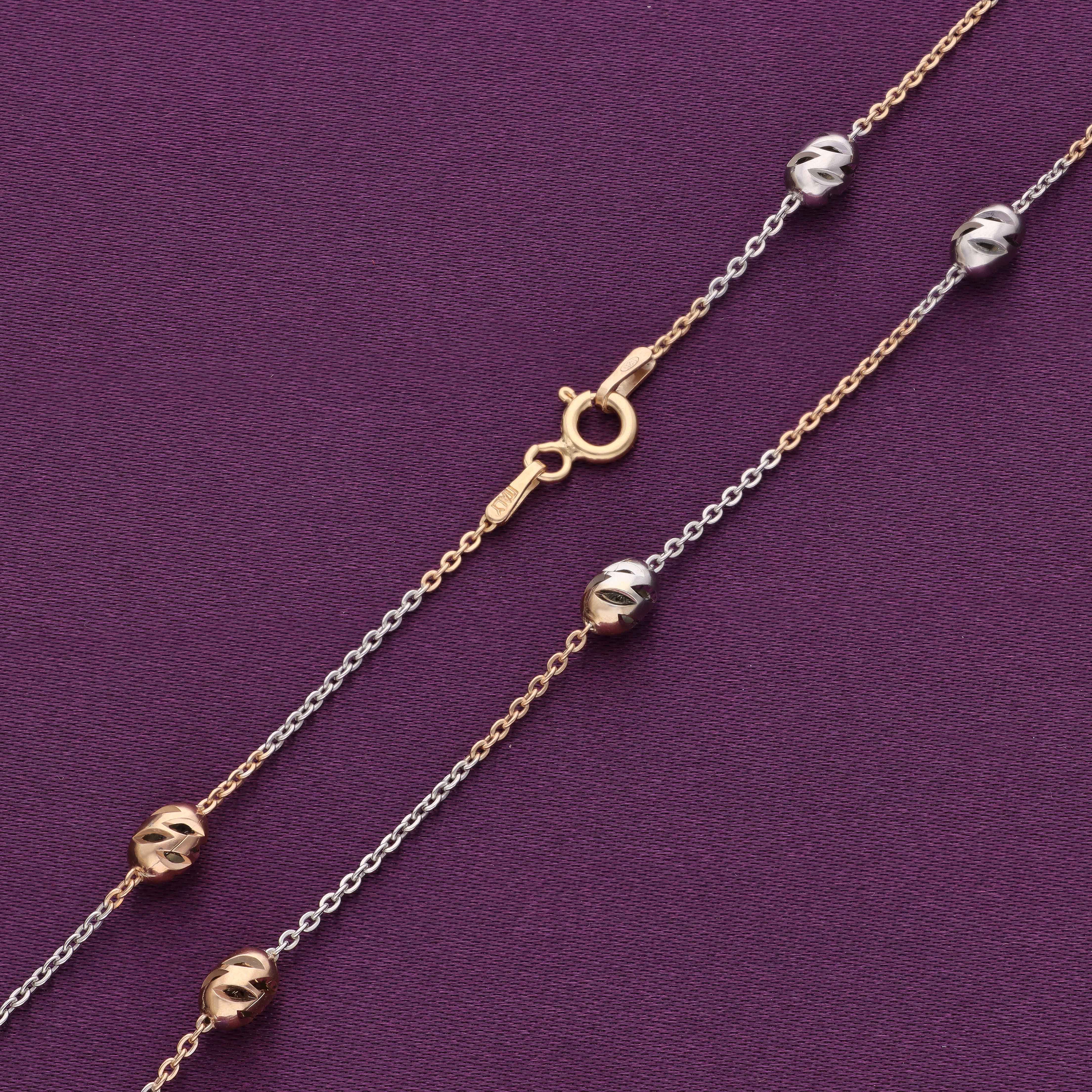 Sterling Balls Silver Chain Necklace - Image 3