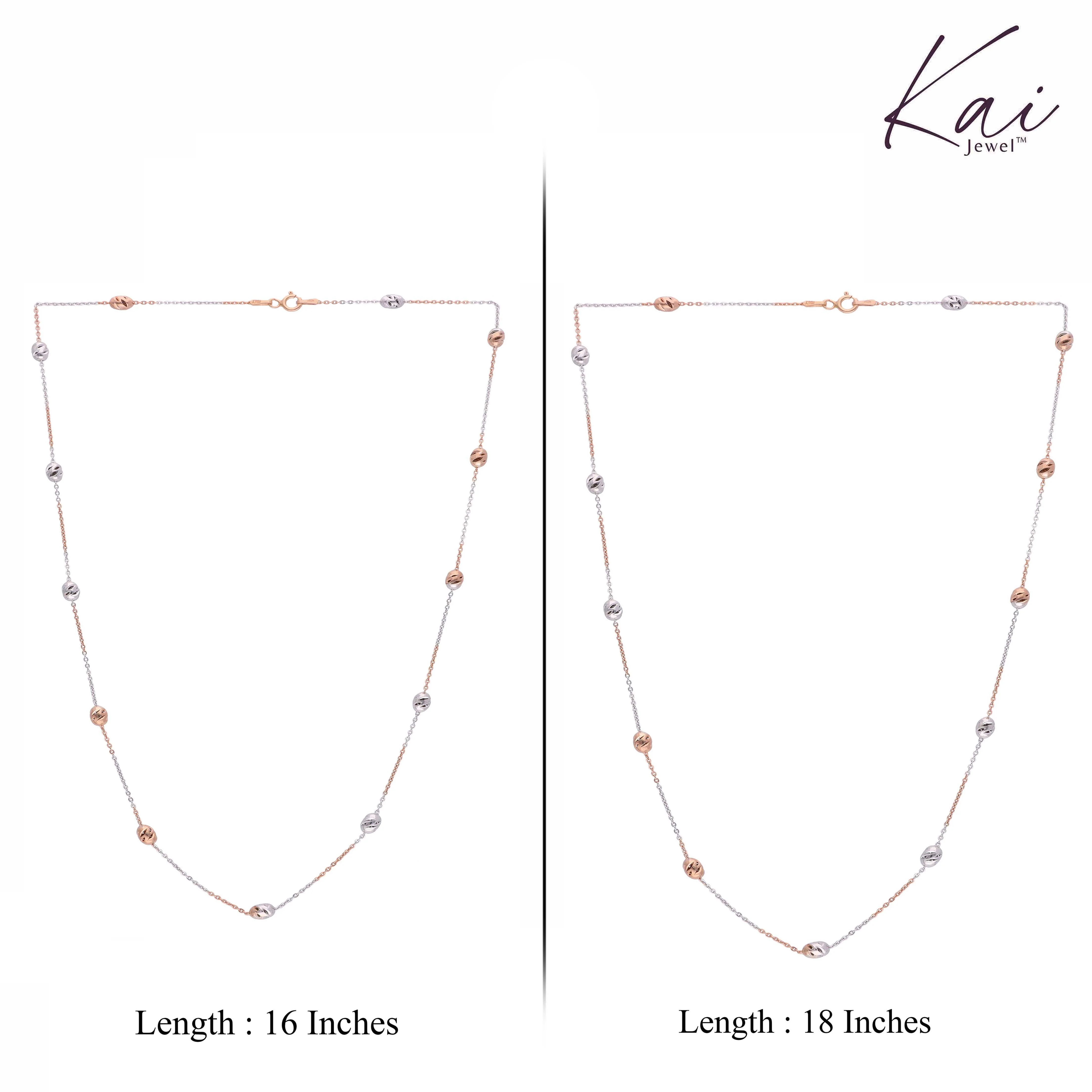 Sterling Balls Silver Chain Necklace - Image 4