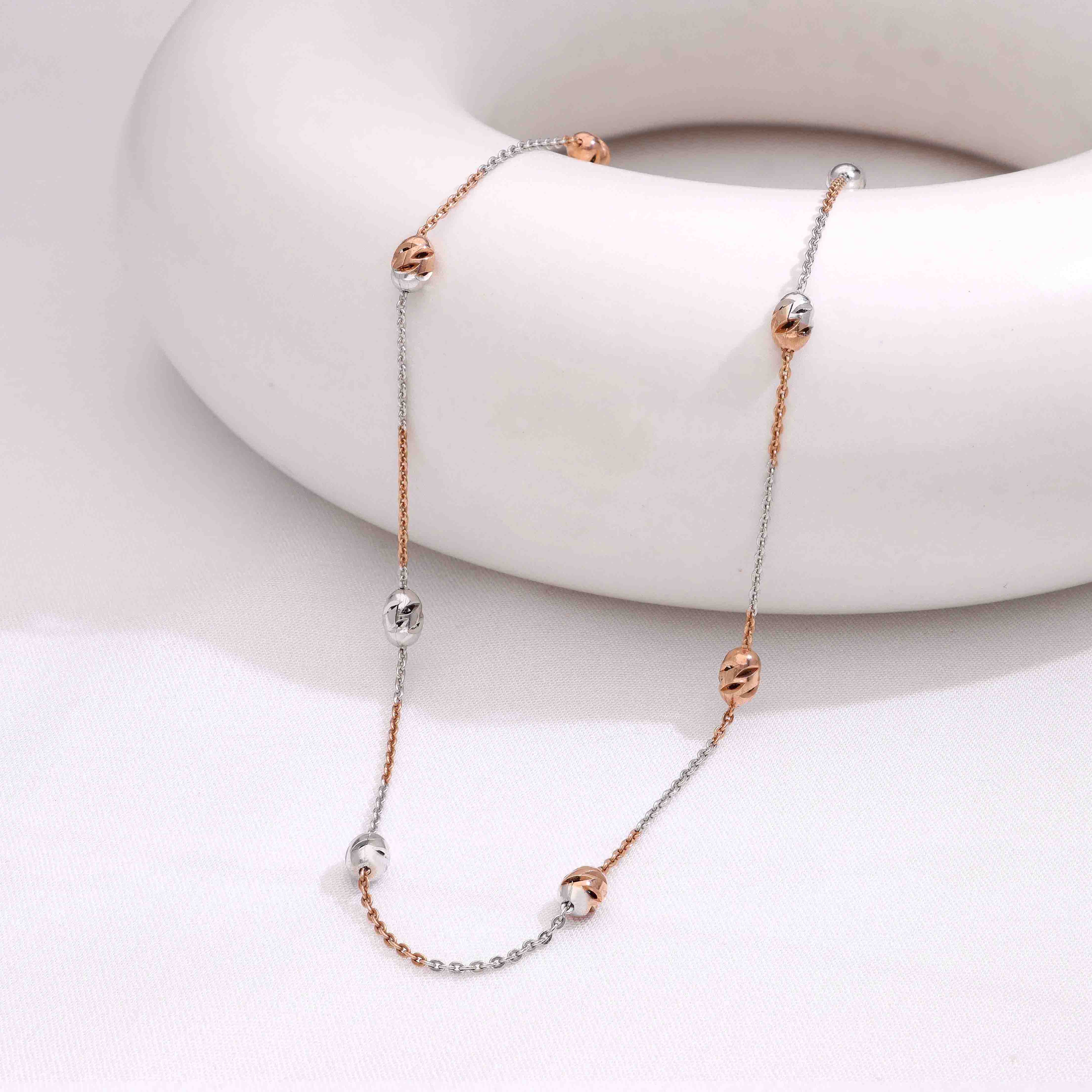 Sterling Balls Silver Chain Necklace - Image 5