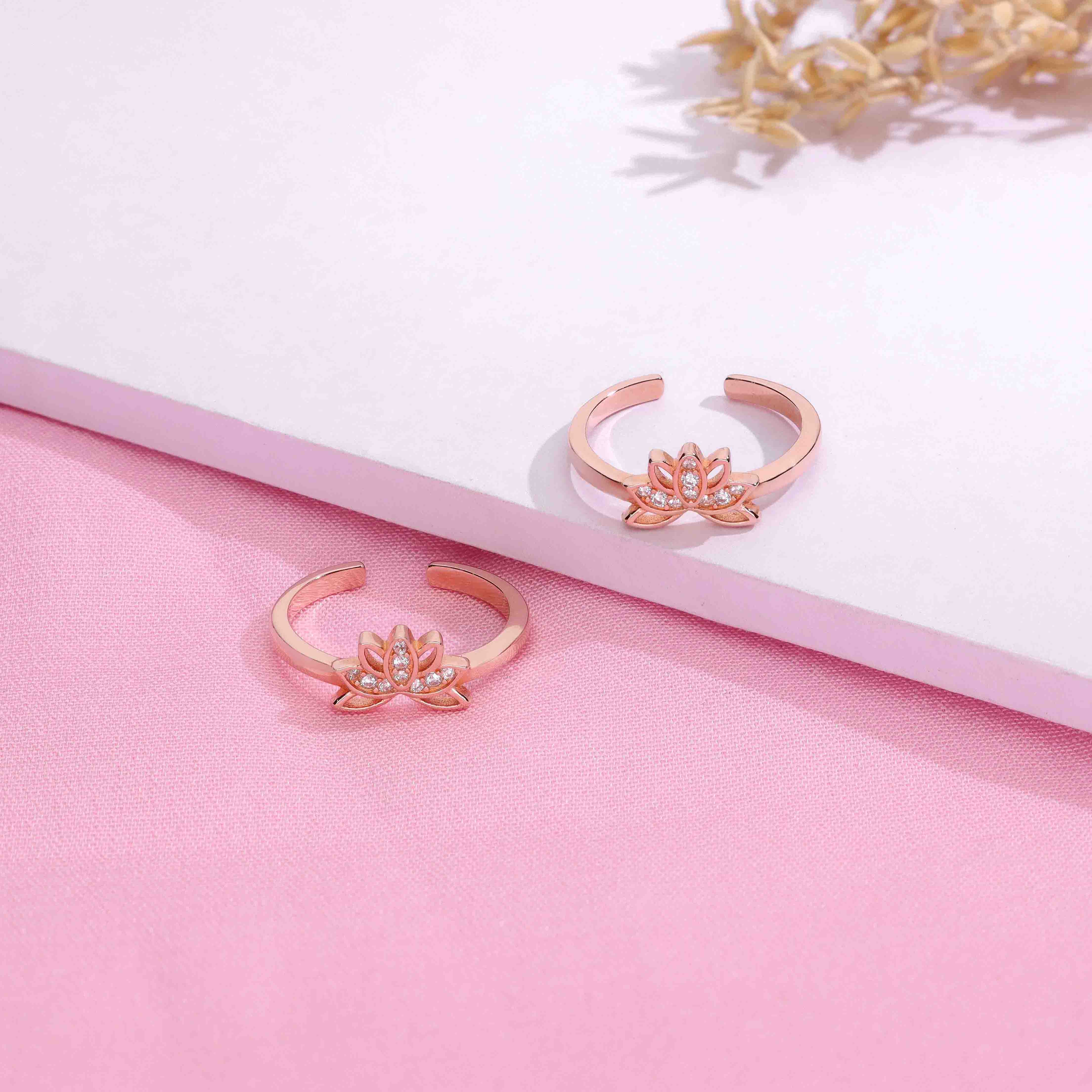 Sterling Silver Zircon Studded Floral - Image 7