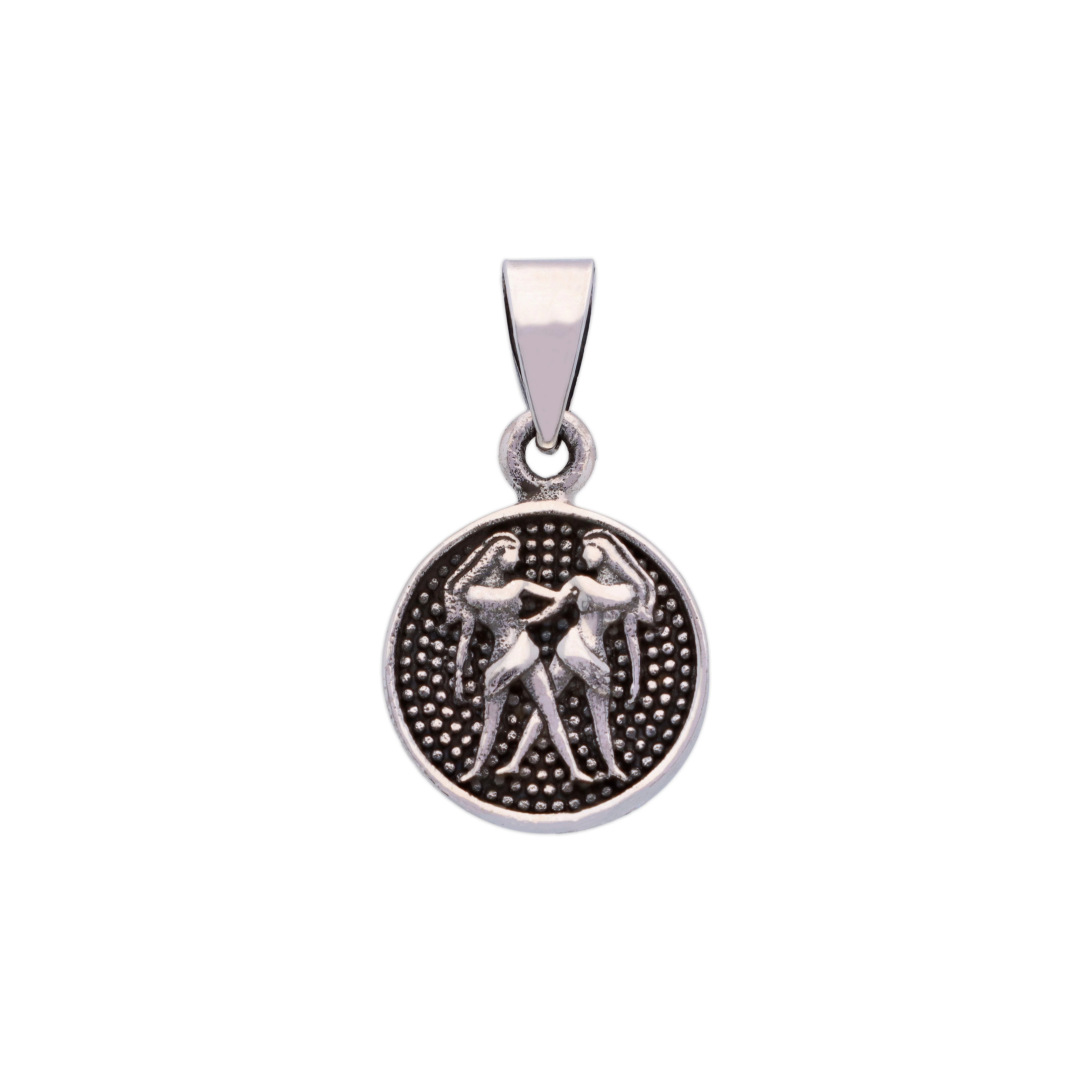 Sterling Zodiac Sign Oxidized Silver Pendant - Image 11