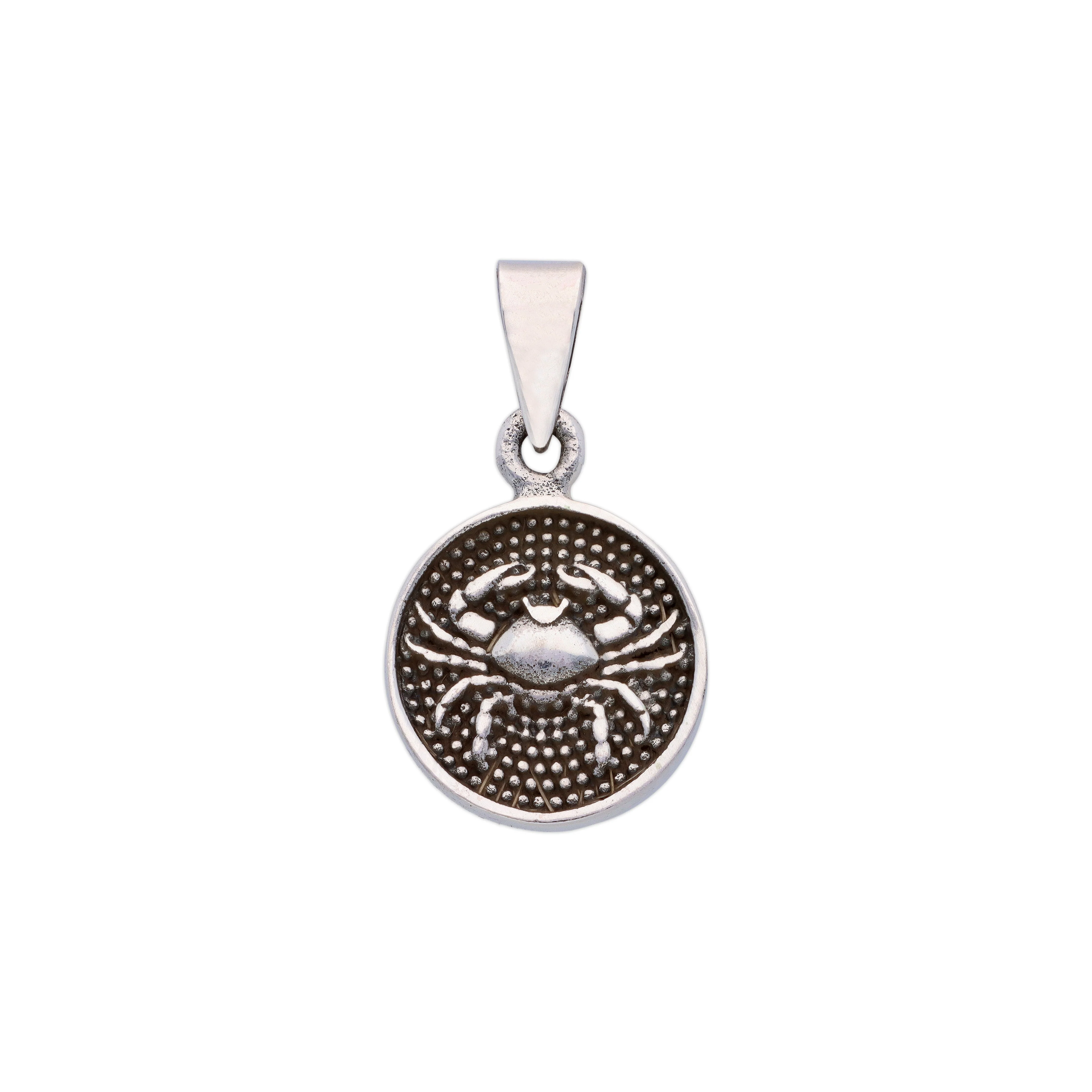 Sterling Zodiac Sign Oxidized Silver Pendant - Image 15