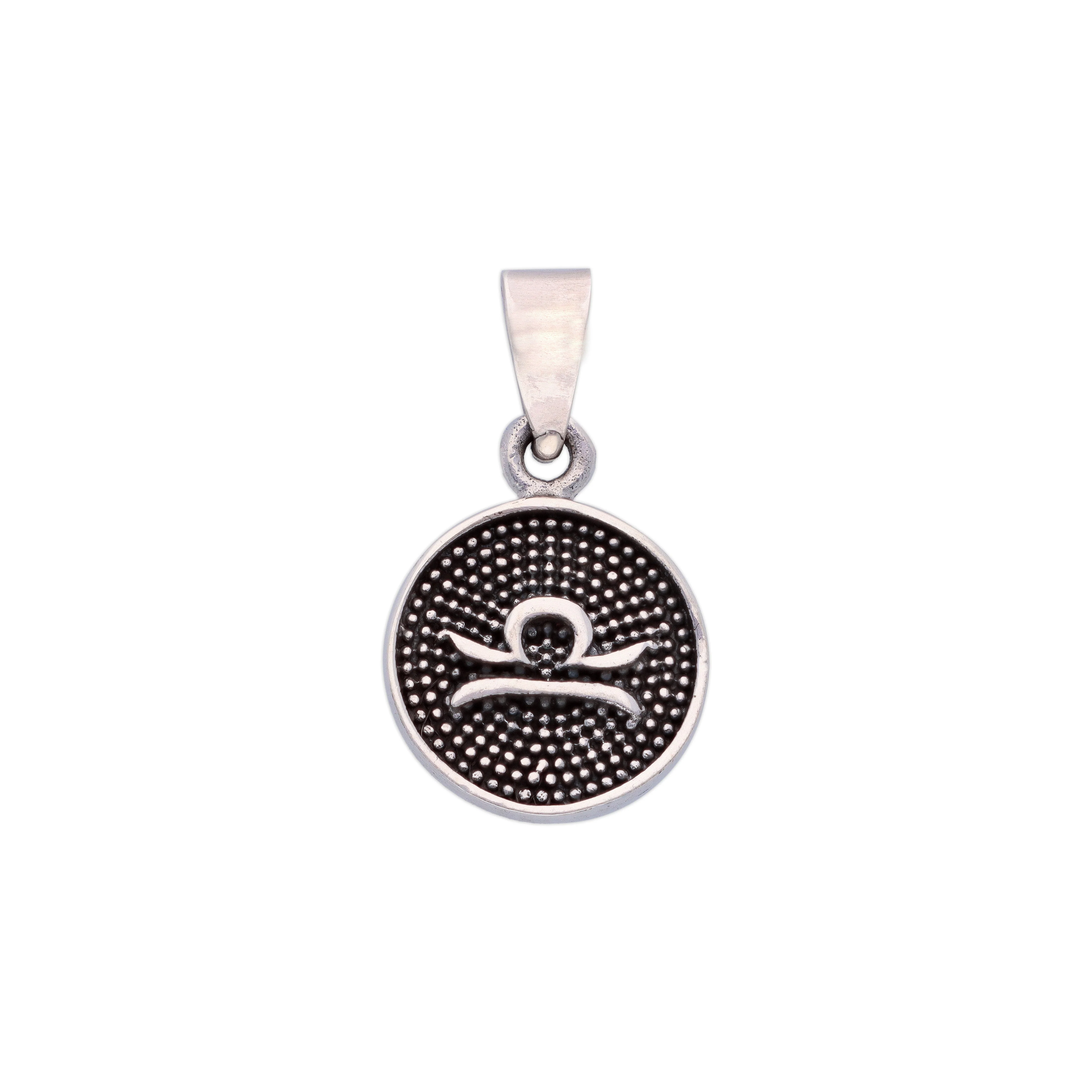 Sterling Zodiac Sign Oxidized Silver Pendant - Image 27