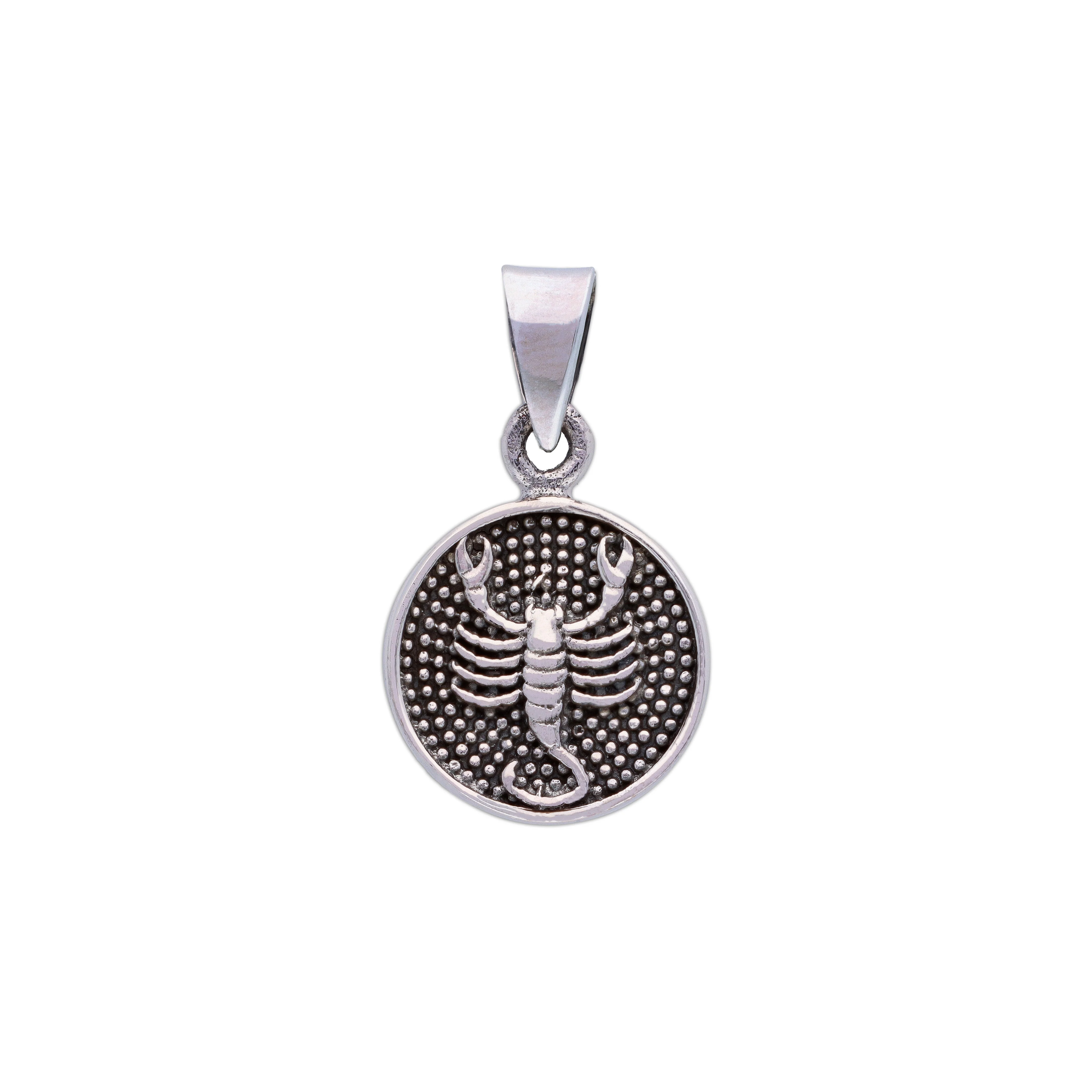 Sterling Zodiac Sign Oxidized Silver Pendant - Image 30