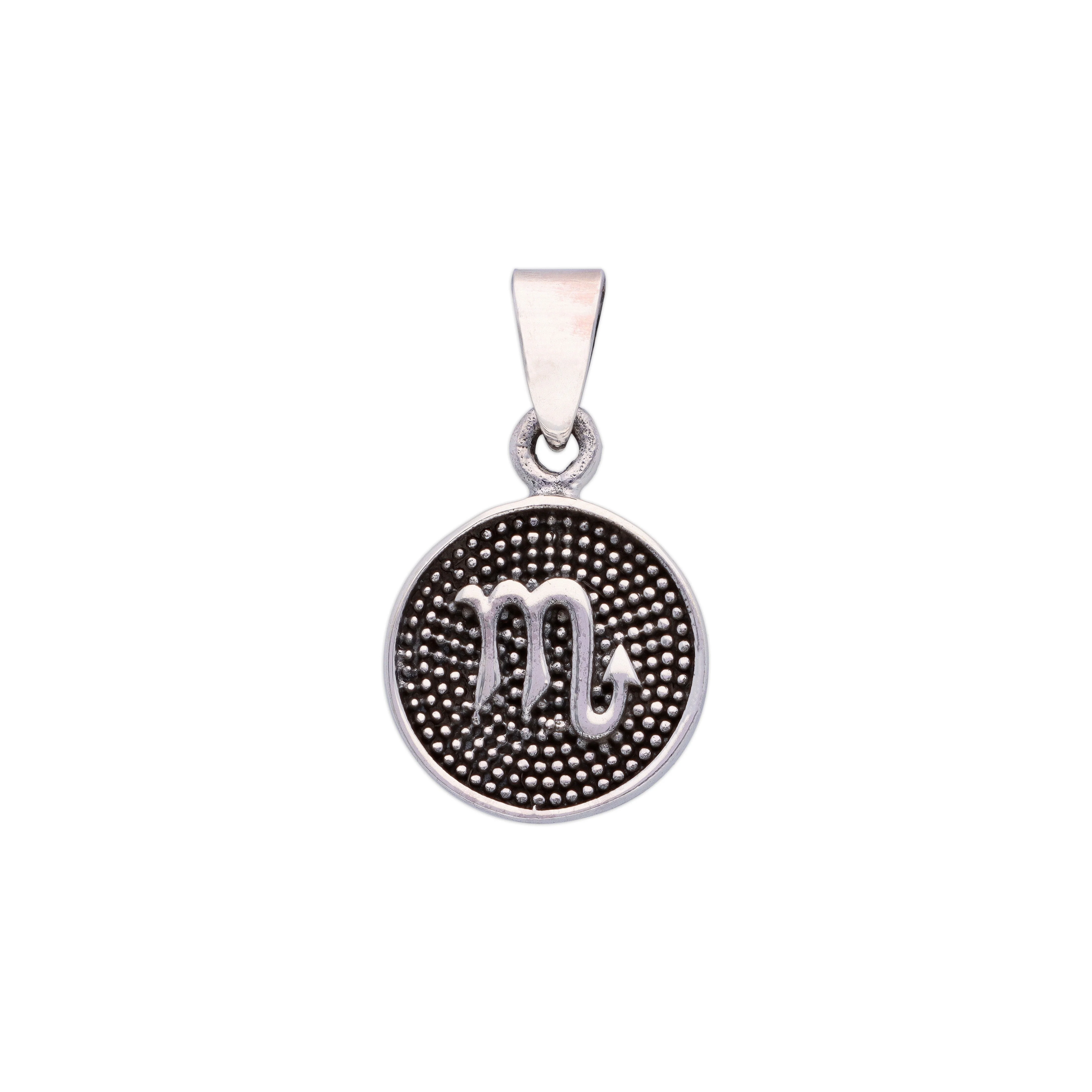 Sterling Zodiac Sign Oxidized Silver Pendant - Image 31
