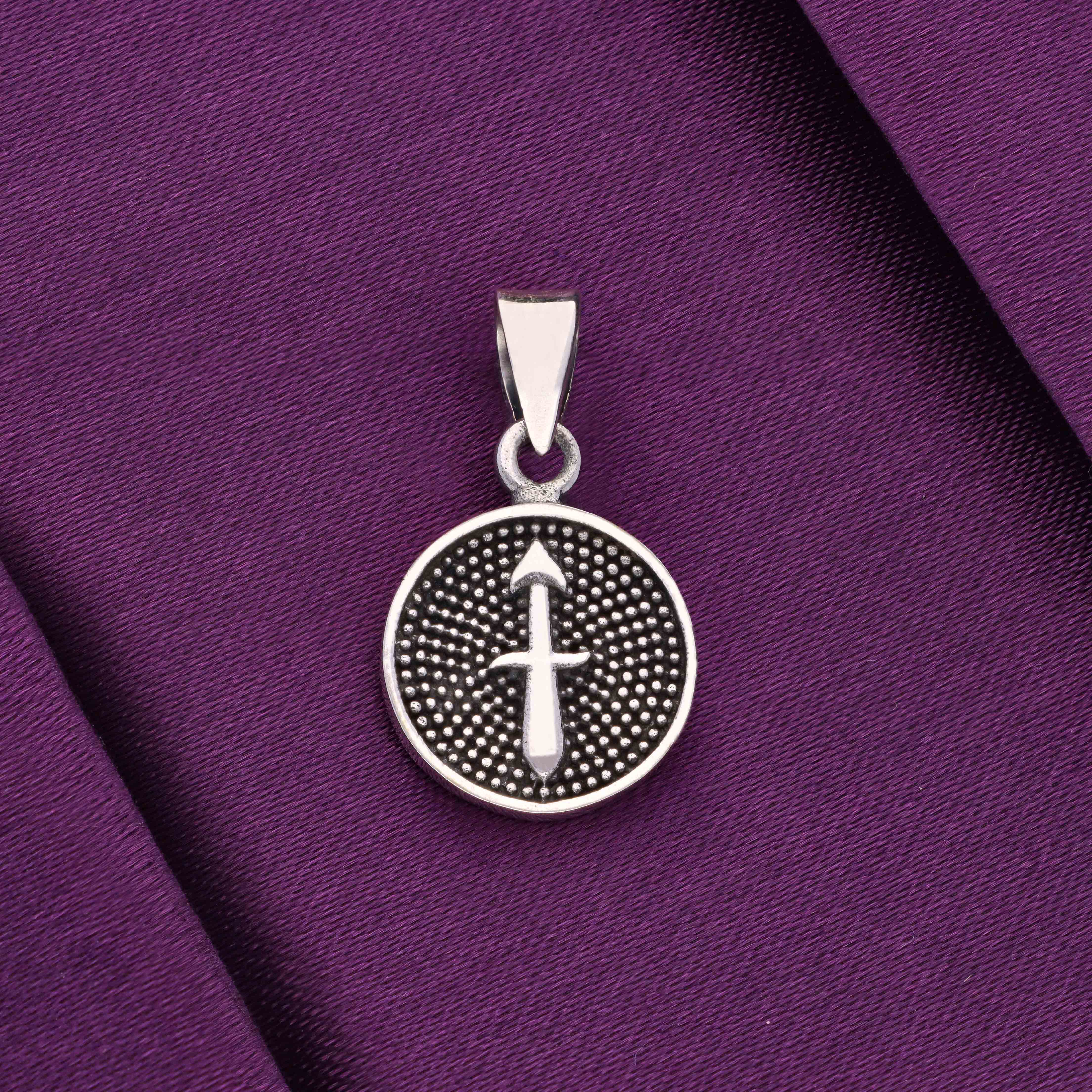 Sterling Zodiac Sign Oxidized Silver Pendant - Image 33