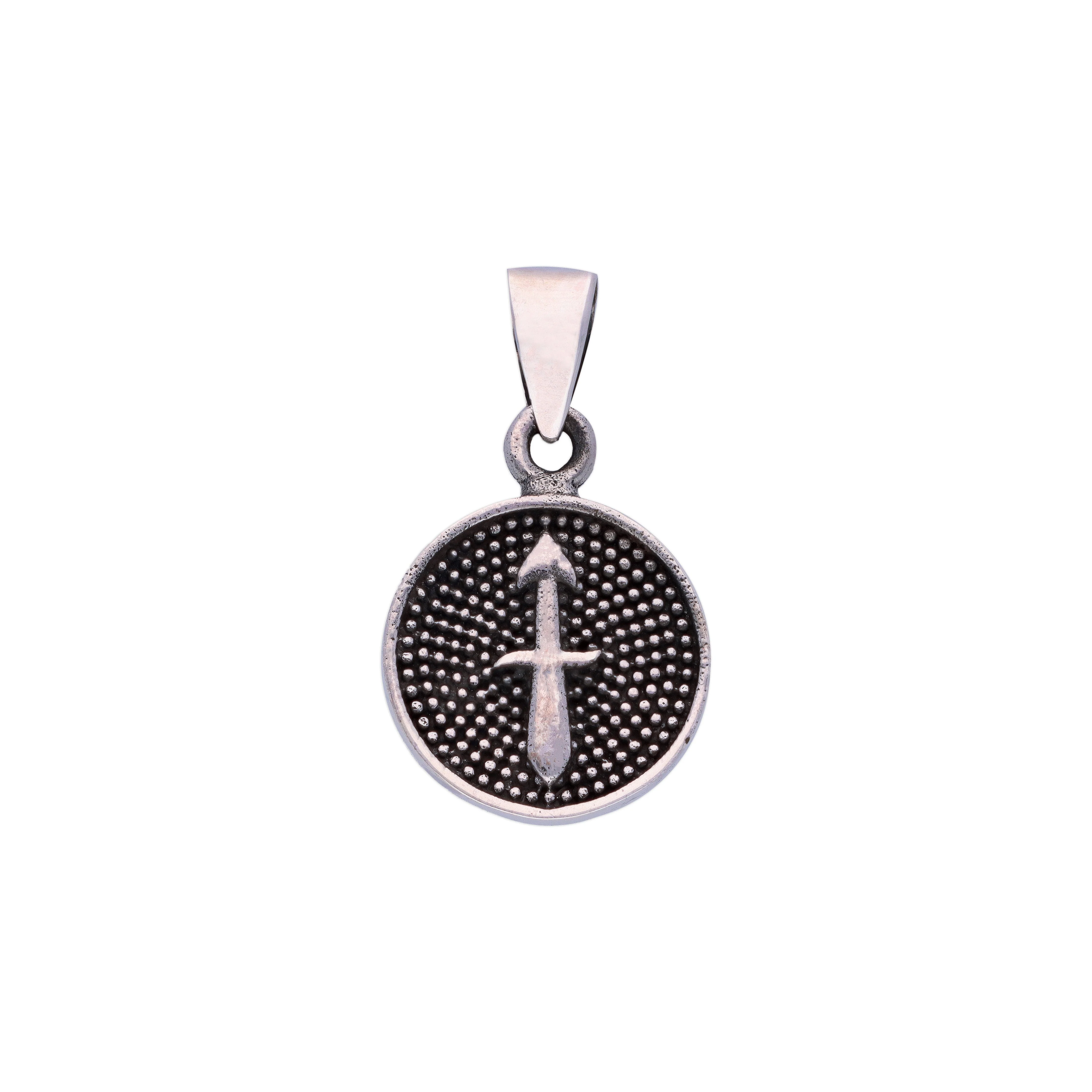 Sterling Zodiac Sign Oxidized Silver Pendant - Image 35